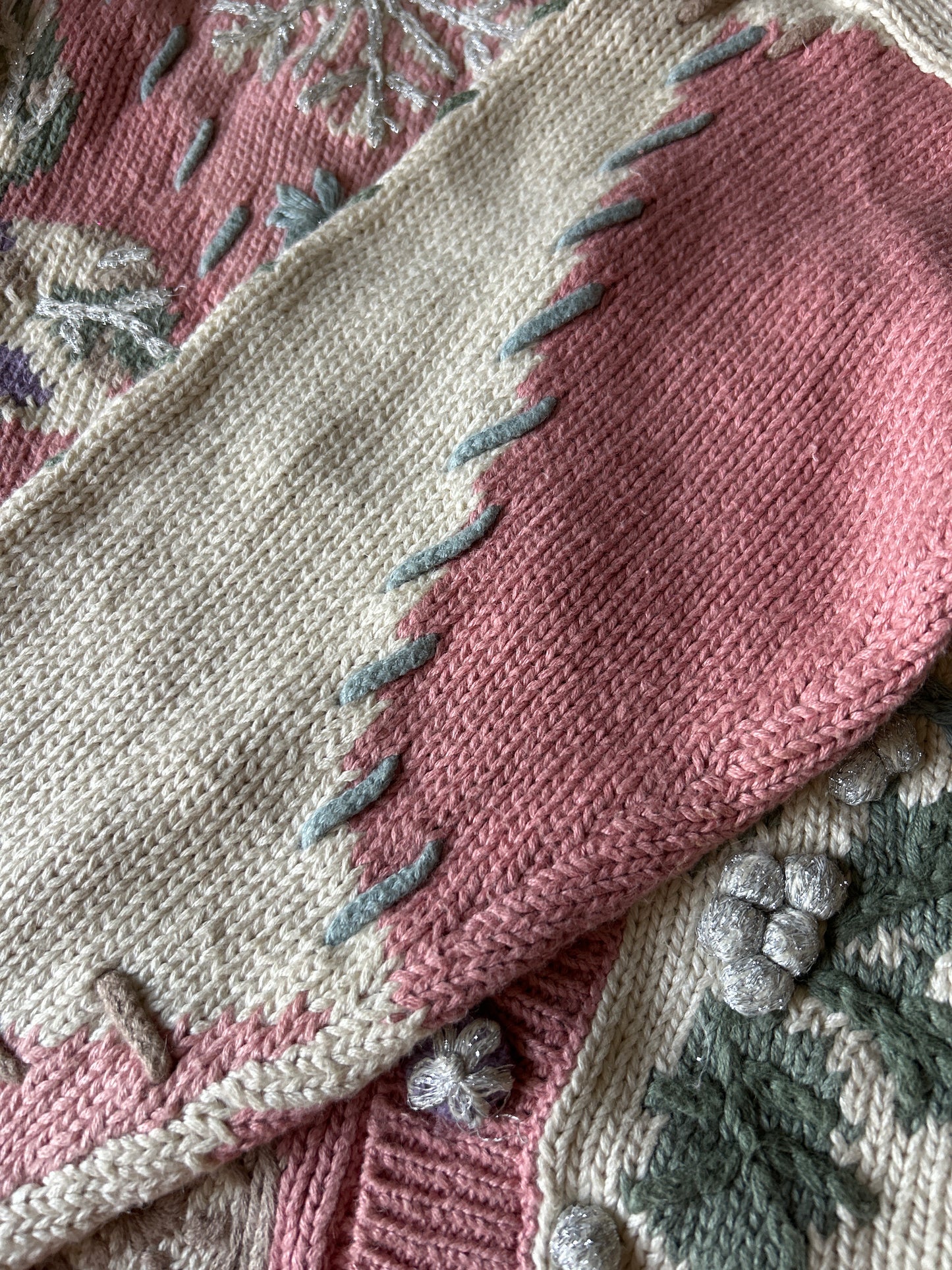 Vintage Petite Sophisticate Embroidered Cardigan