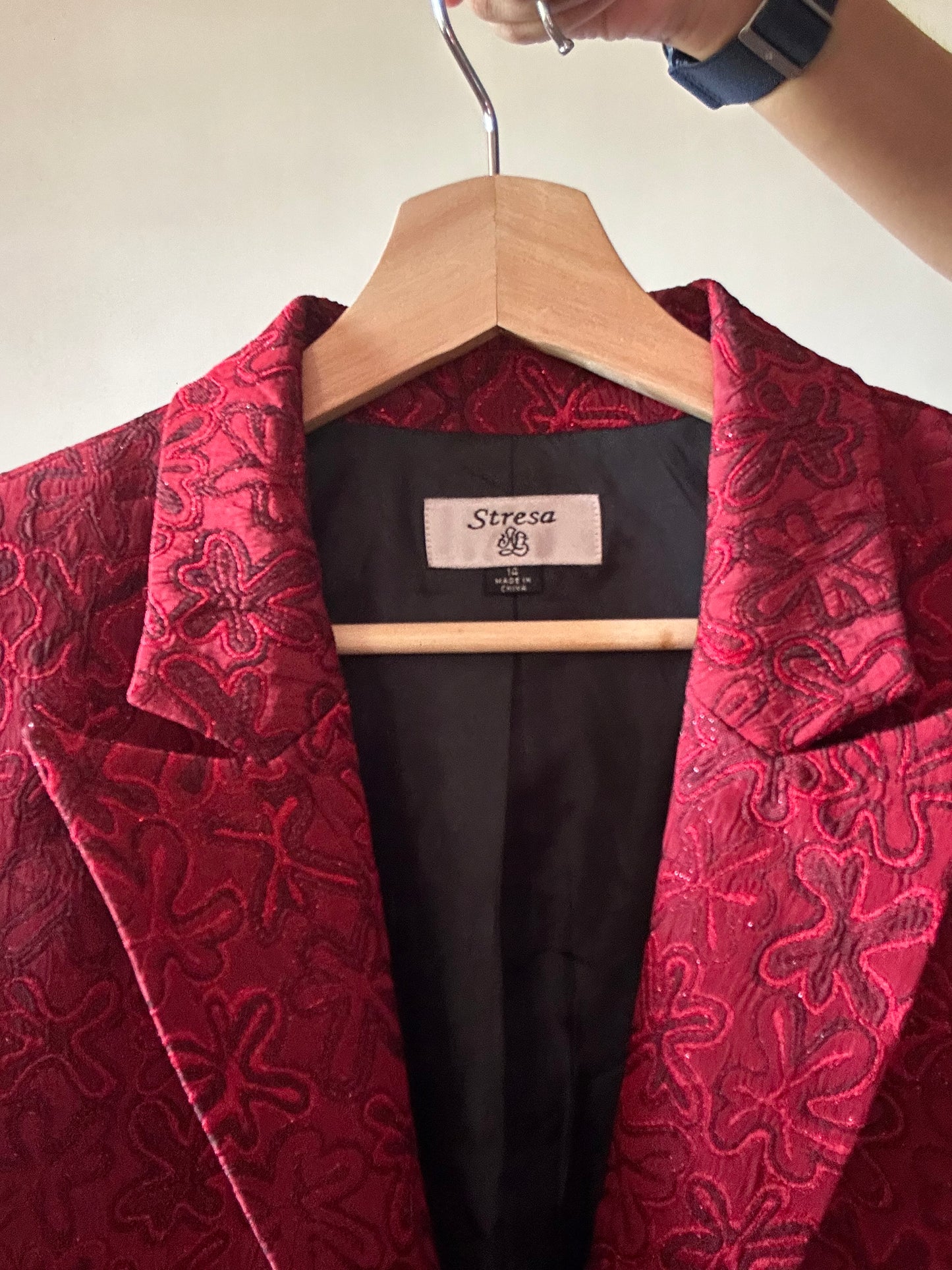 Vintage Stresa Embroidered Blazer