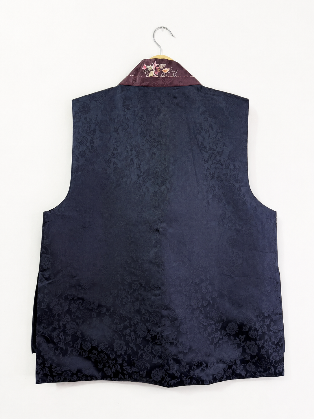 Vintage Midnight Bloom Hanbok Vest