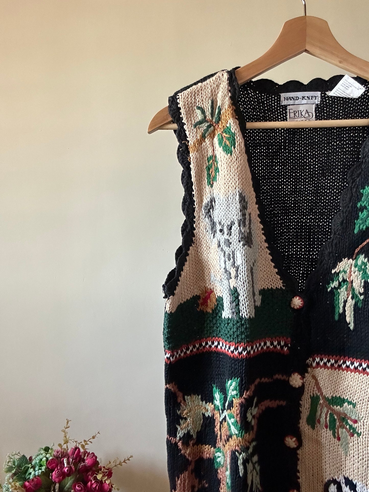 Erika Vintage Hand Knit Vest