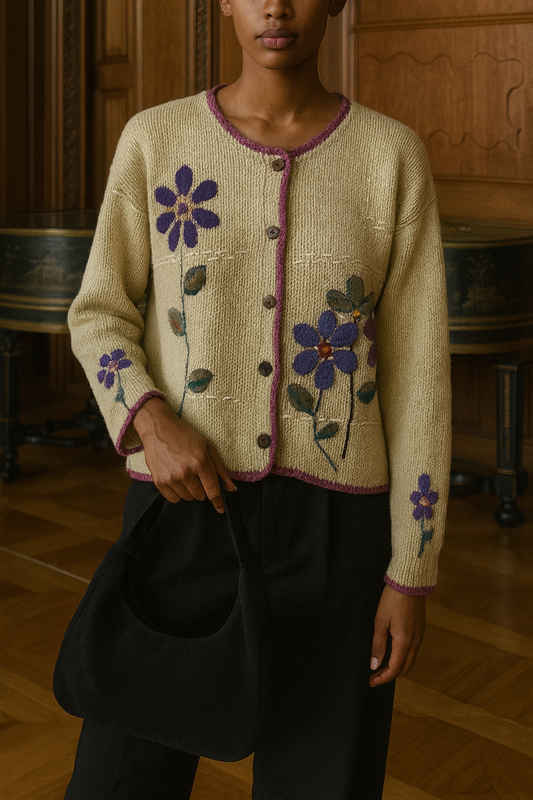 Icelandic Vintage Knit Cardigan