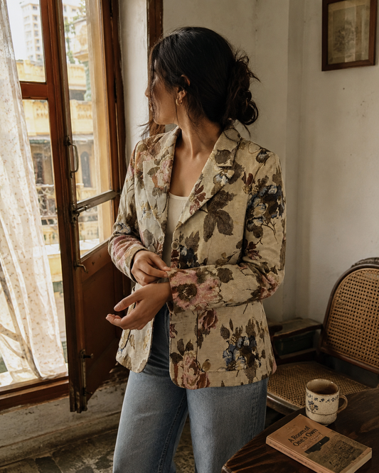 Vintage Rose Tapestry Jacket