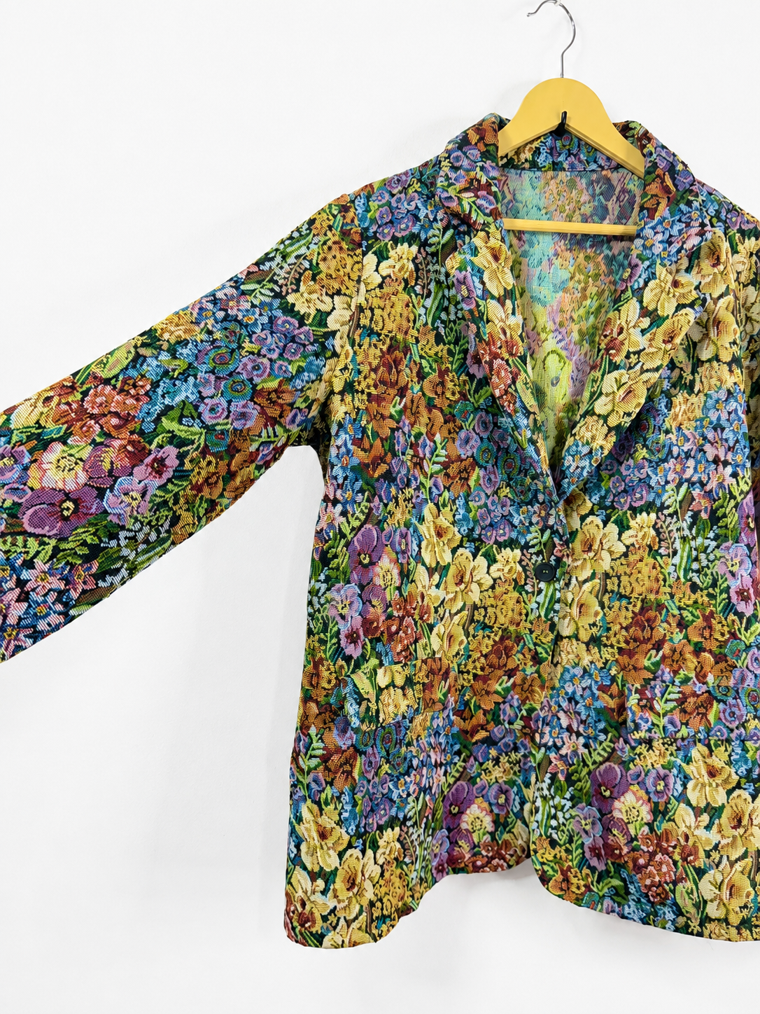Vintage Secret Garden Tapestry Blazer