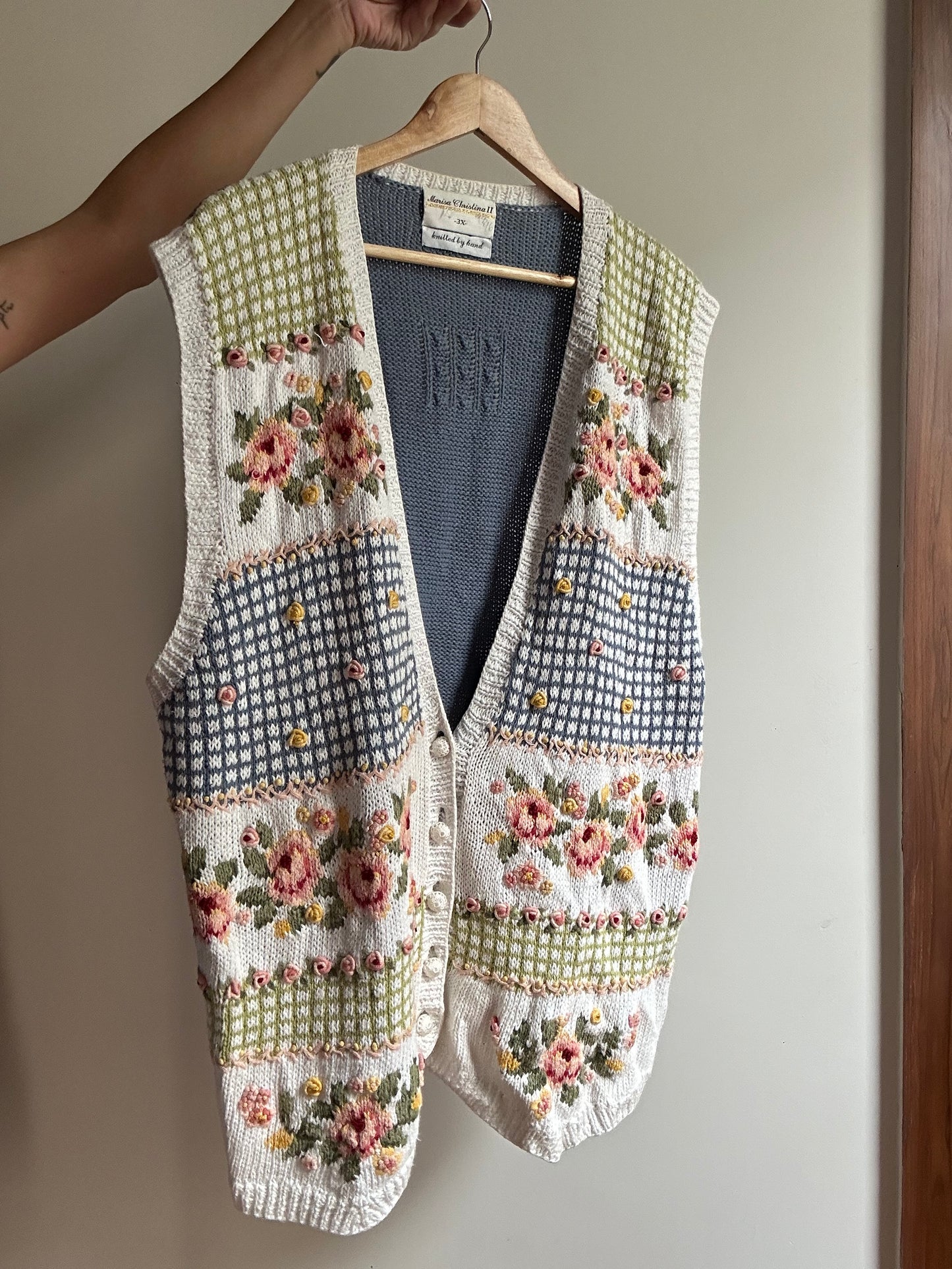 Marisa Christina Vintage Hand Knit Vest