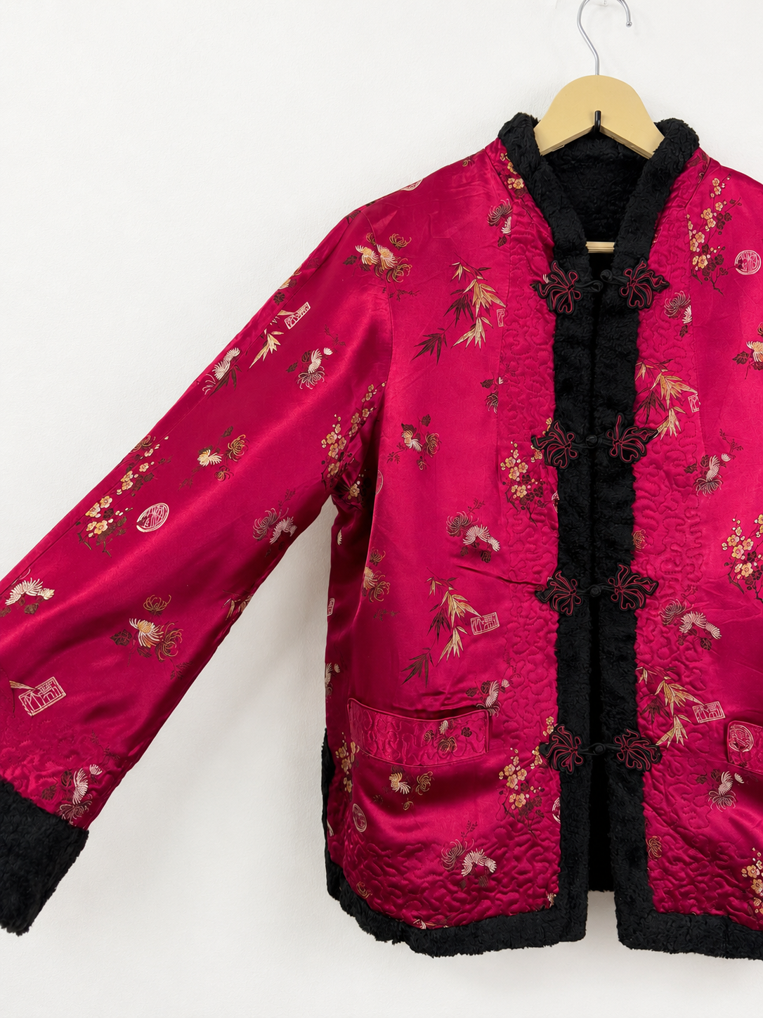 Vintage Fuchsia Tang Jacket