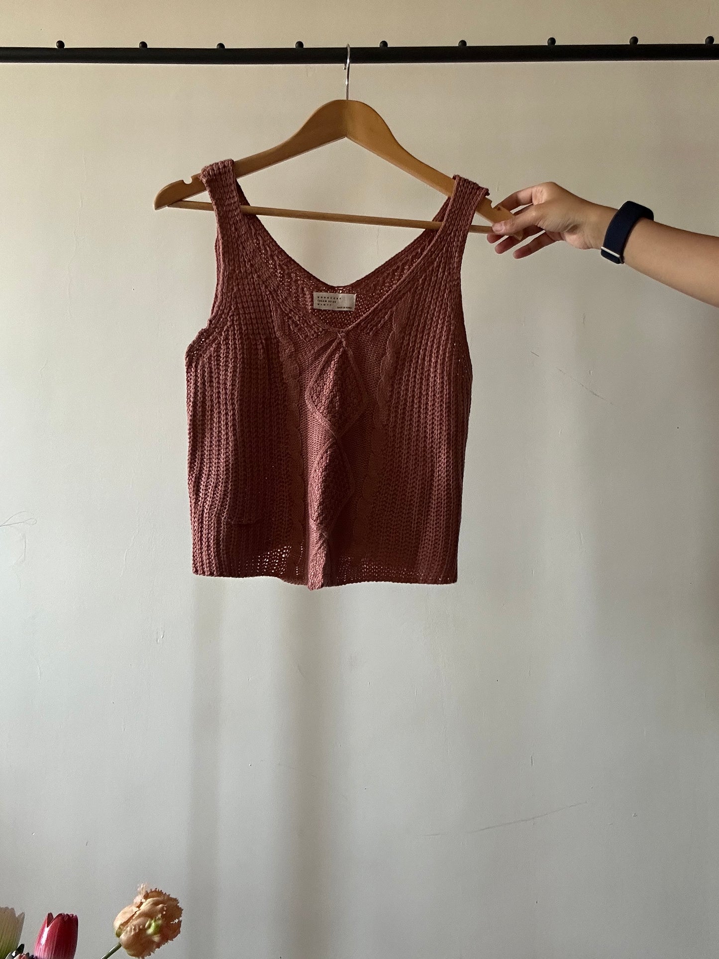 Monocode Crean Beige Mymyt Vintage Knit Top
