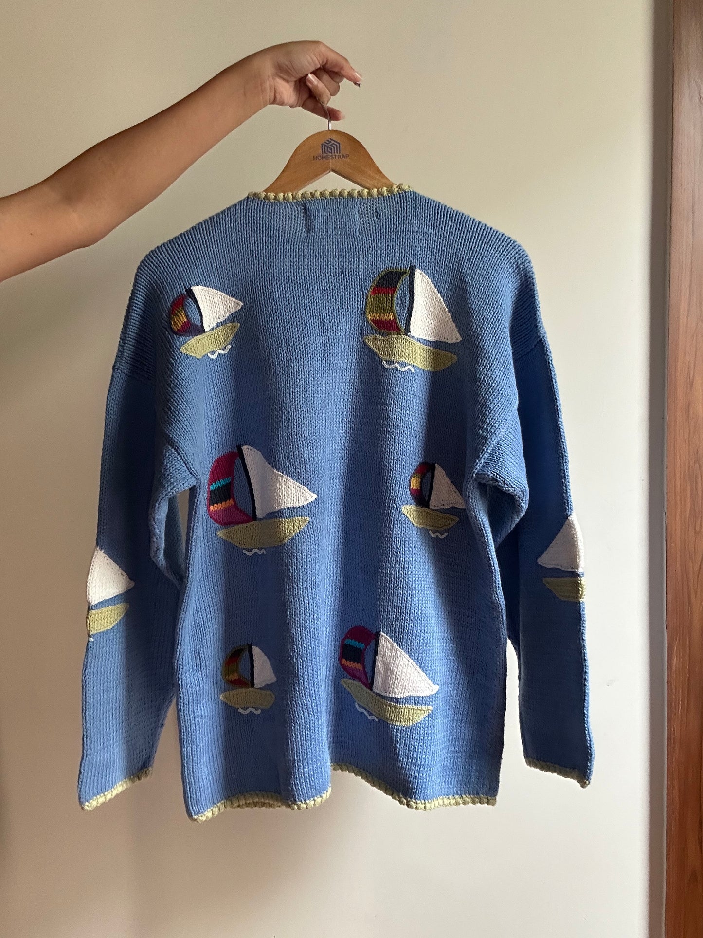 Cotton Salsa Vintage Hand Knit Cardigan