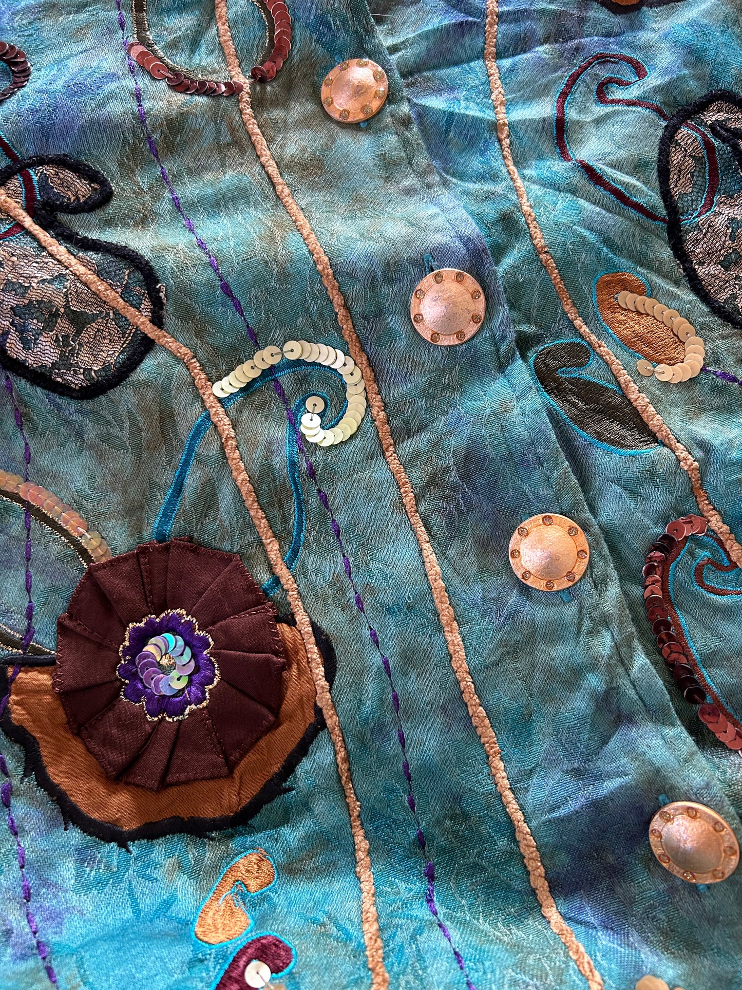 Alex Kim Vintage Beaded and Embroidered Shaket