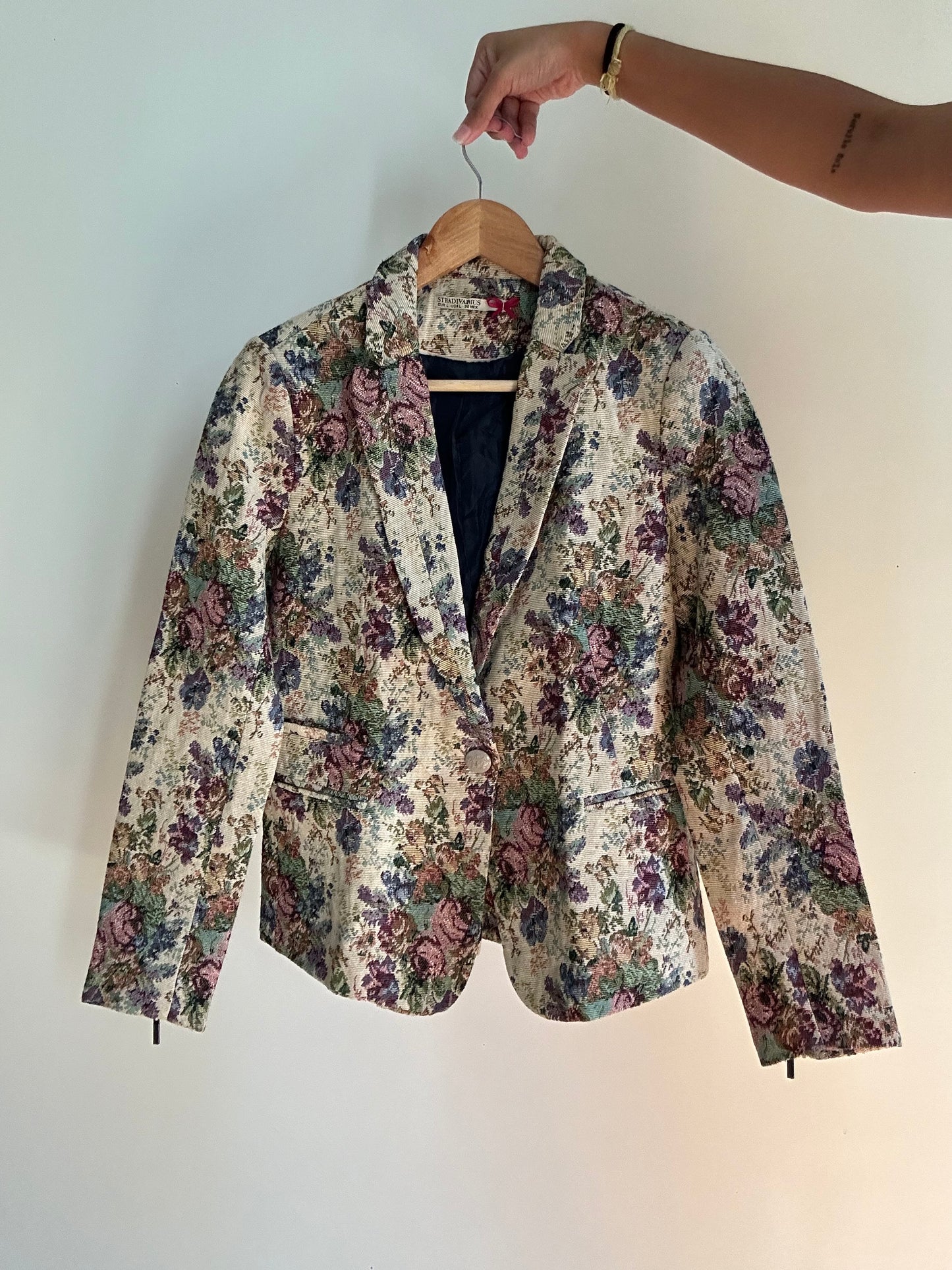 Stradivarius Vintage Jaquard Blazer