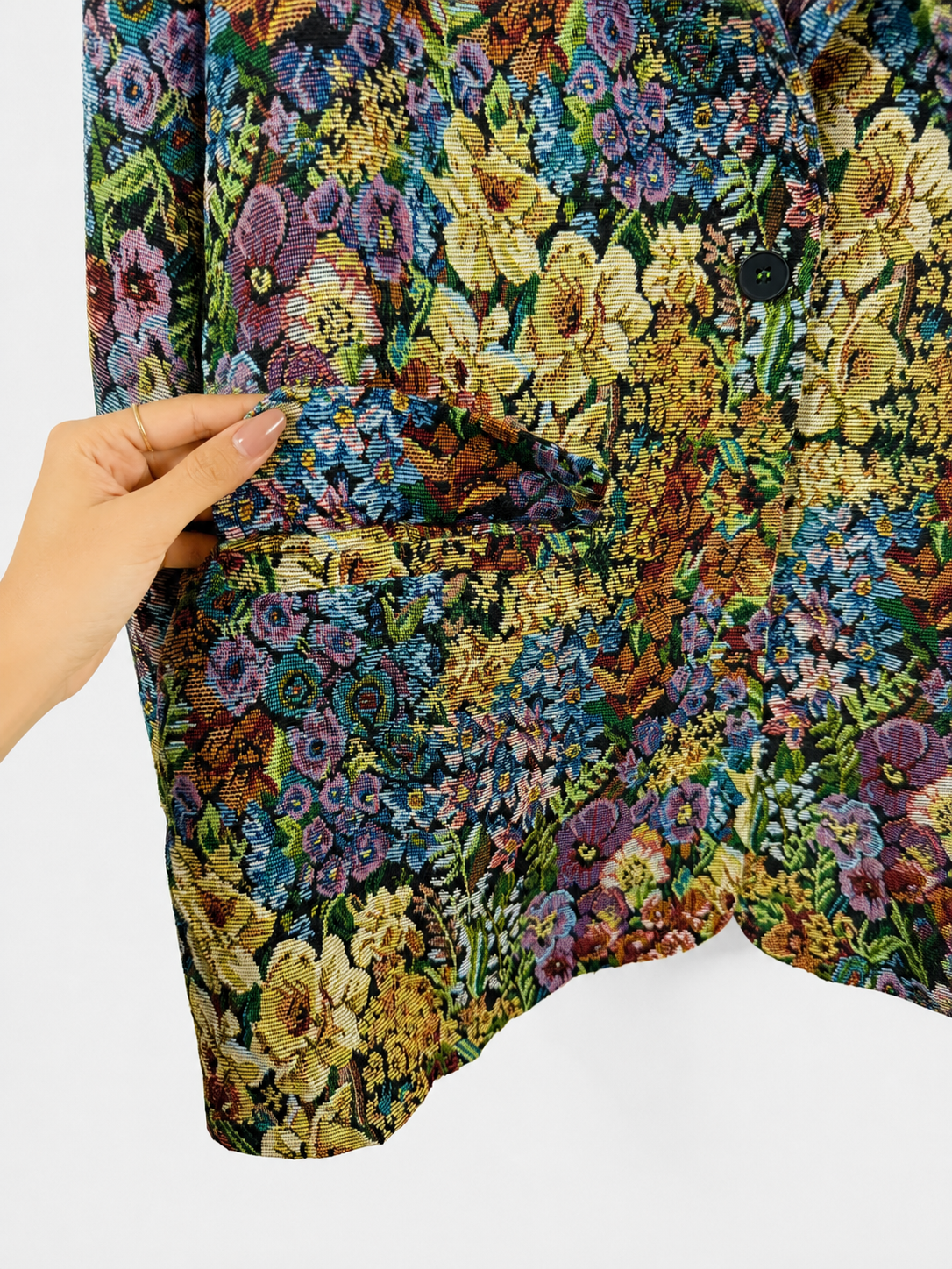 Vintage Secret Garden Tapestry Blazer