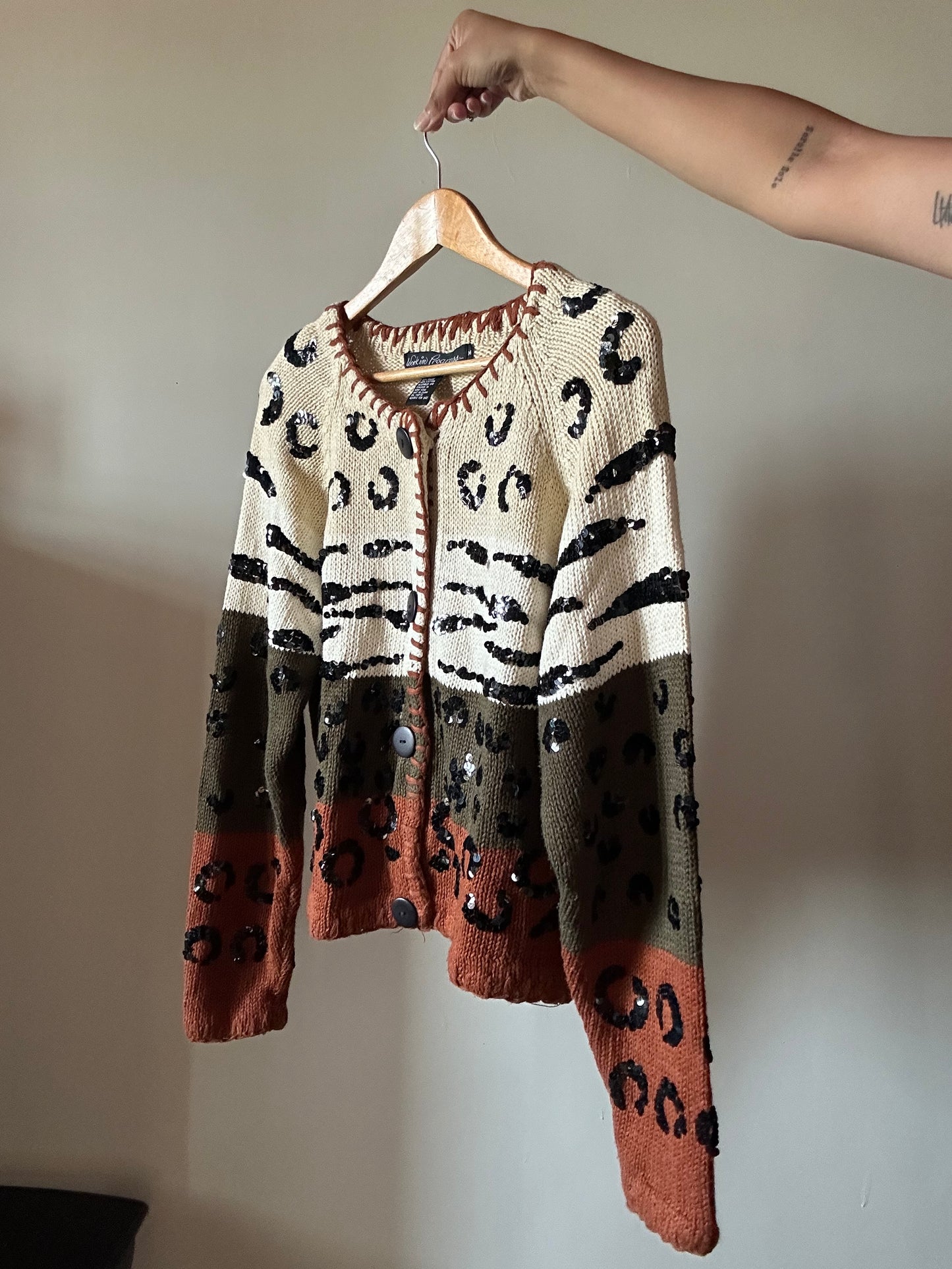 Vintage Work In Progress Knit Cardigan