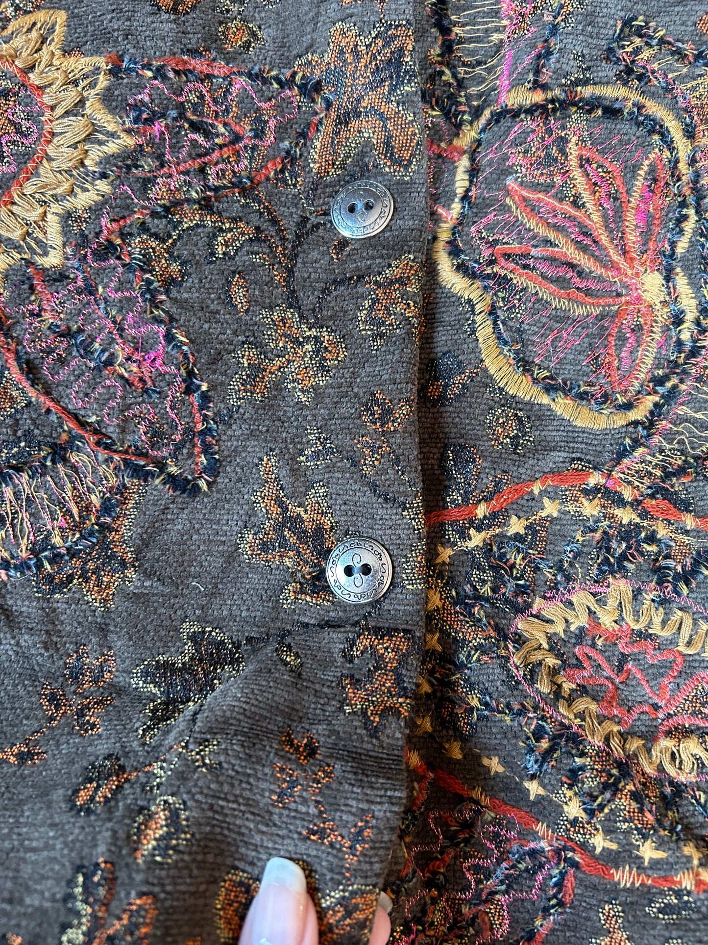 Vintage Coldwater Creek All Embroidered Shaket