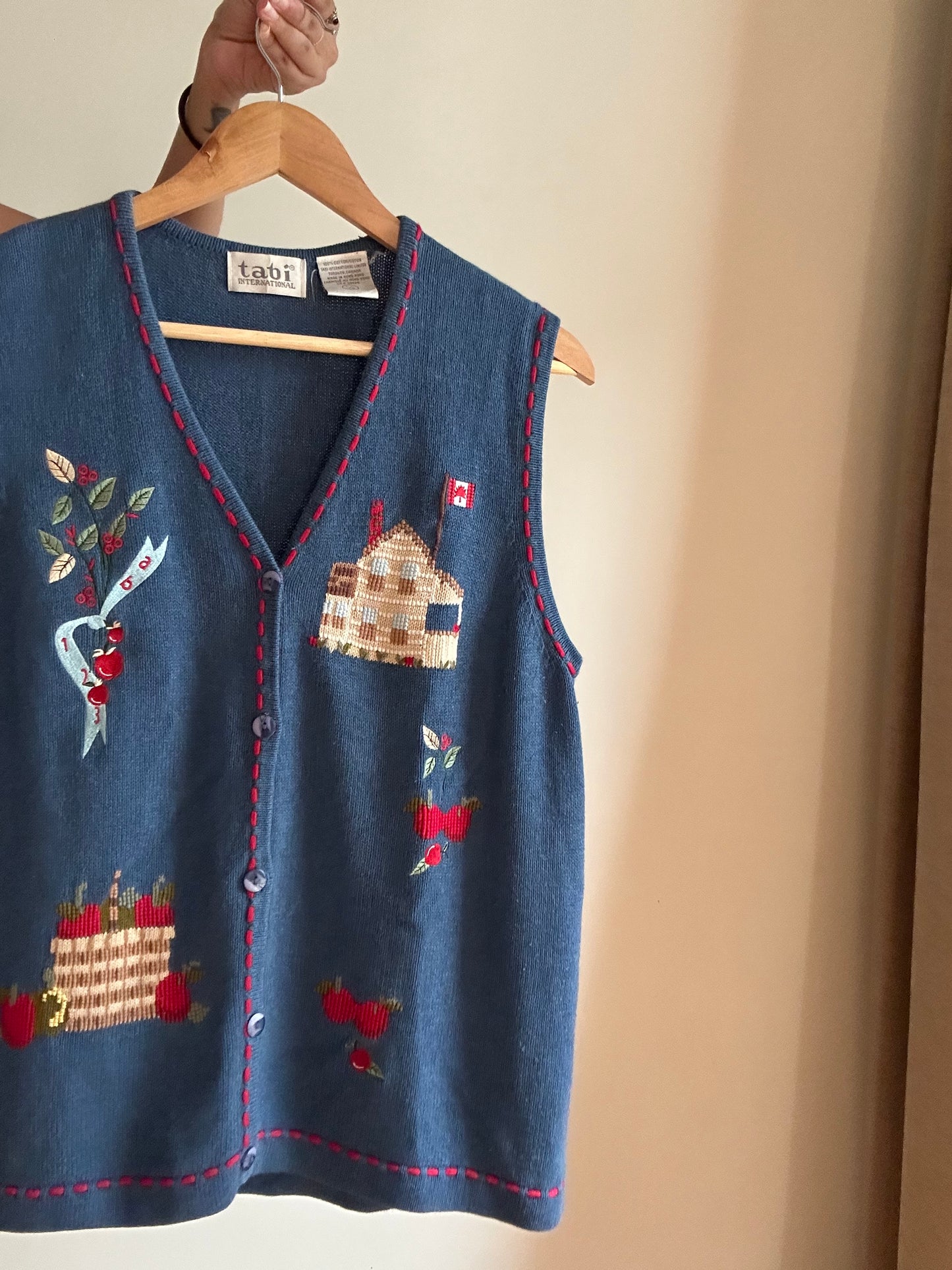 Tabi International Vintage Knit Vest