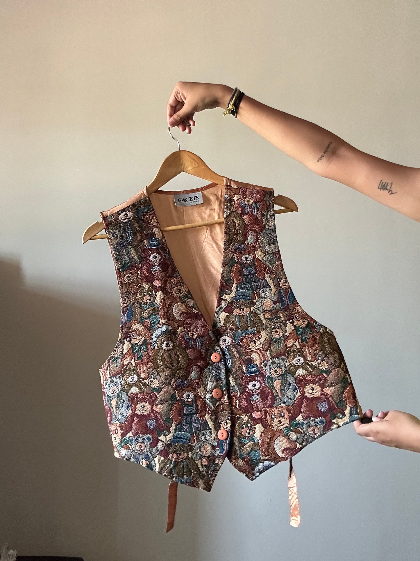 Facets By Mirror Vintage Vest