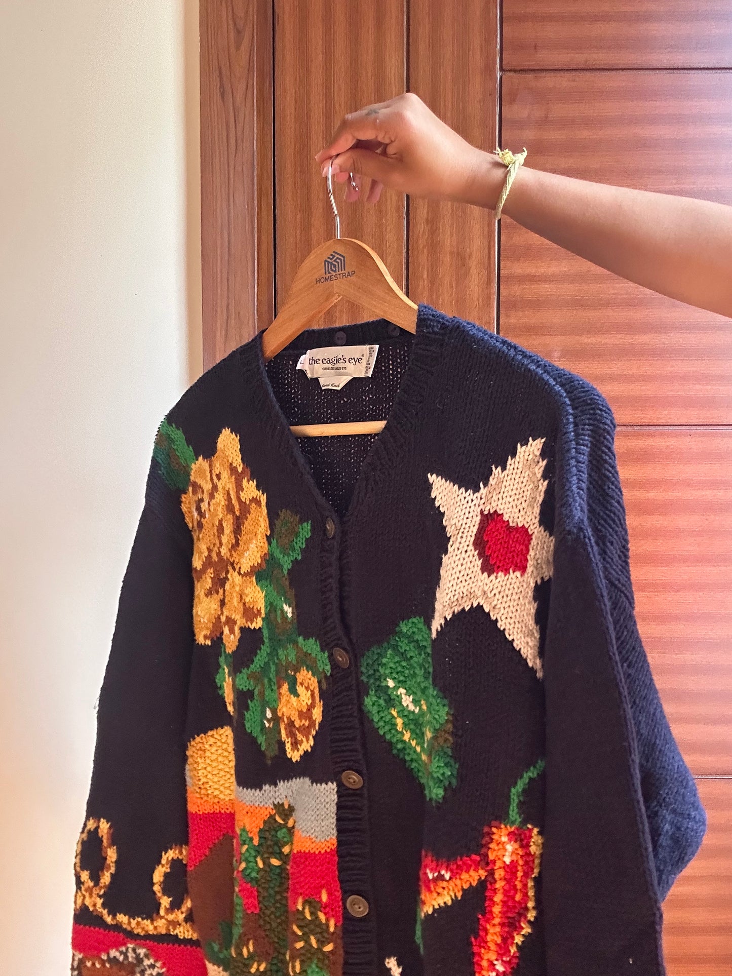 The Eagle’s Eye Vintage Hand Knit Cardigan