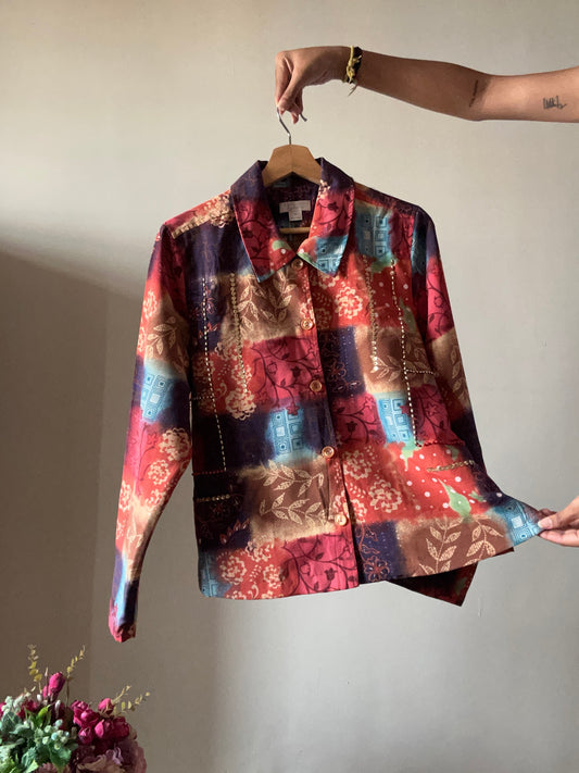 Vintage Christopher & Banks Shirt With BeadWork