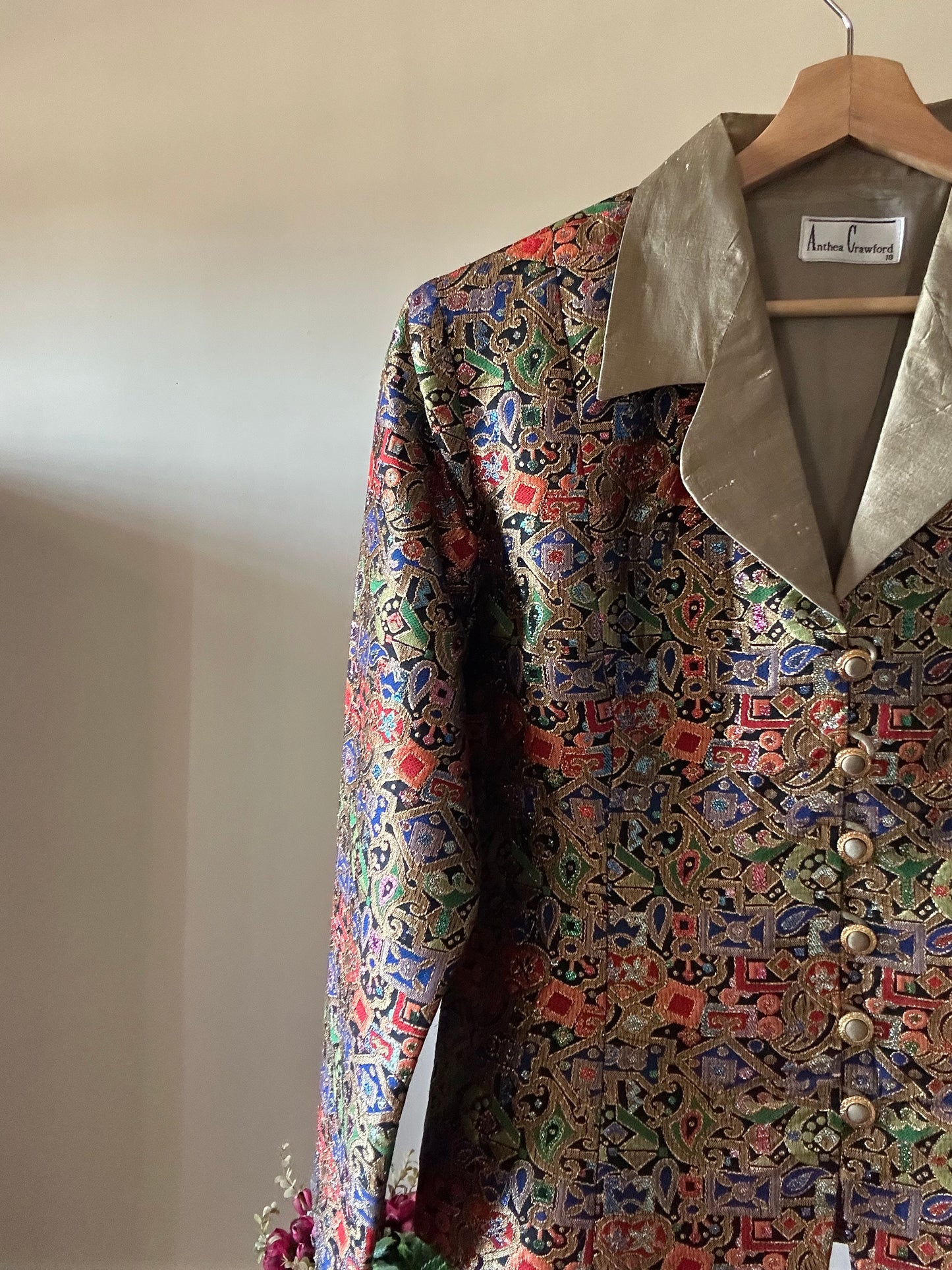 Vintage Anthea Crawford All Weaved Blazer