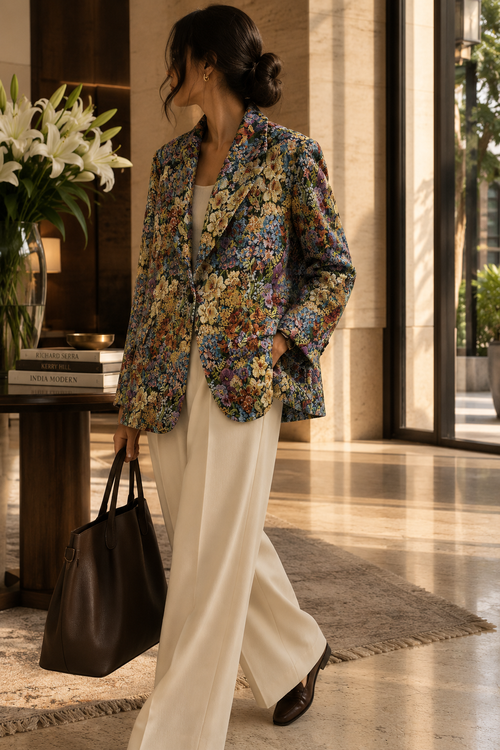 Vintage Secret Garden Tapestry Blazer