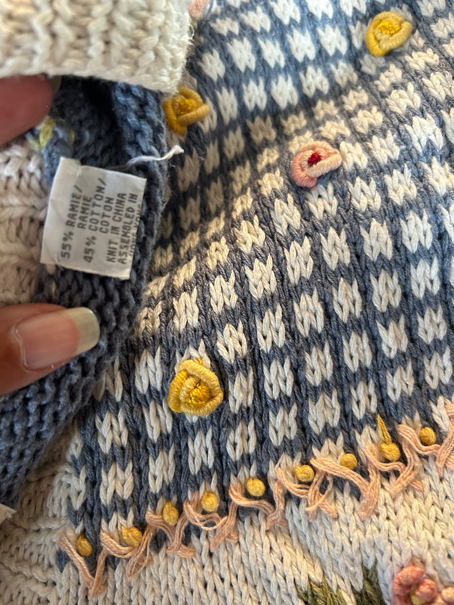 Marisa Christina Vintage Hand Knit Vest