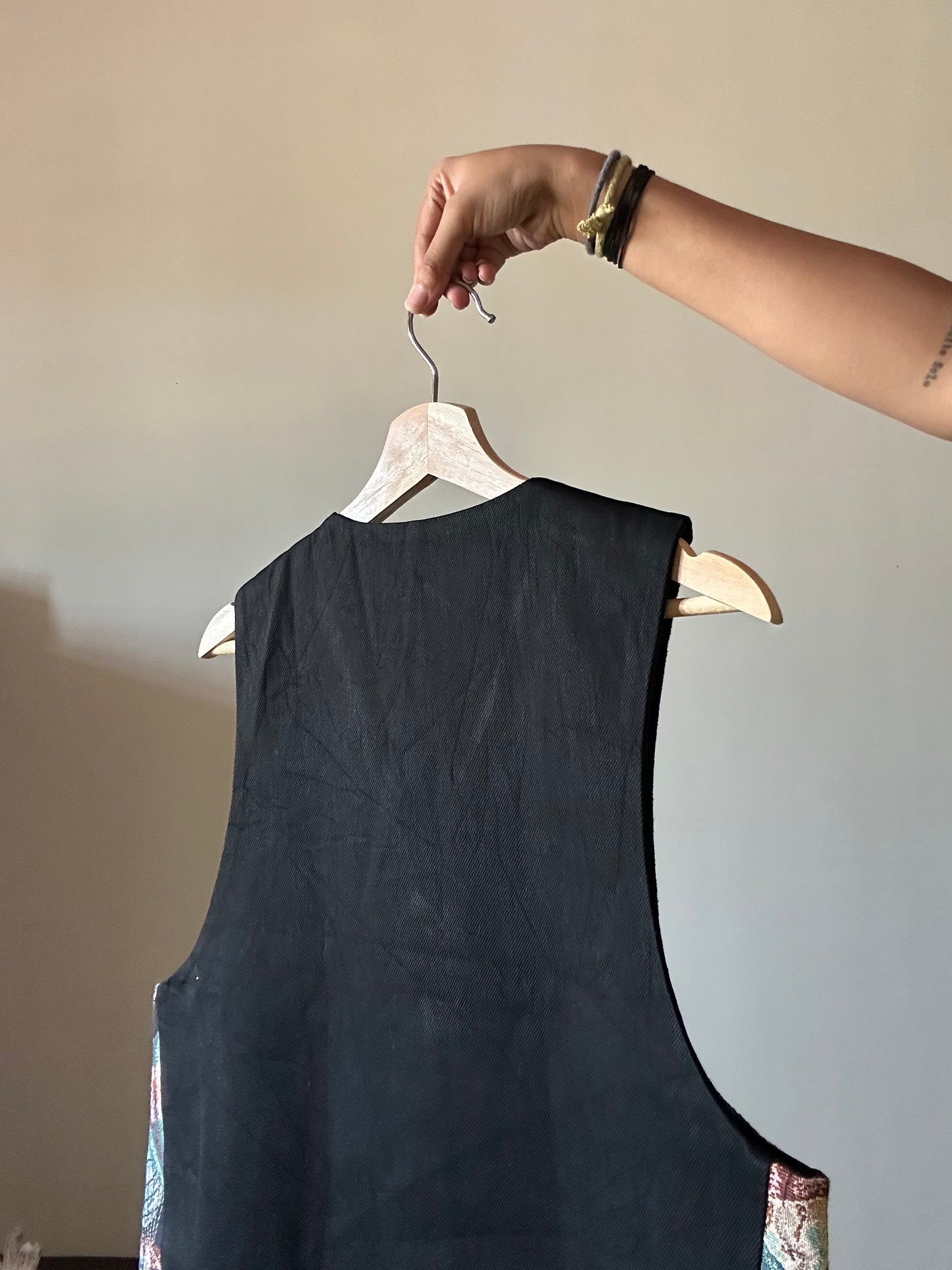 Vintage Tapestry Balloon Vest