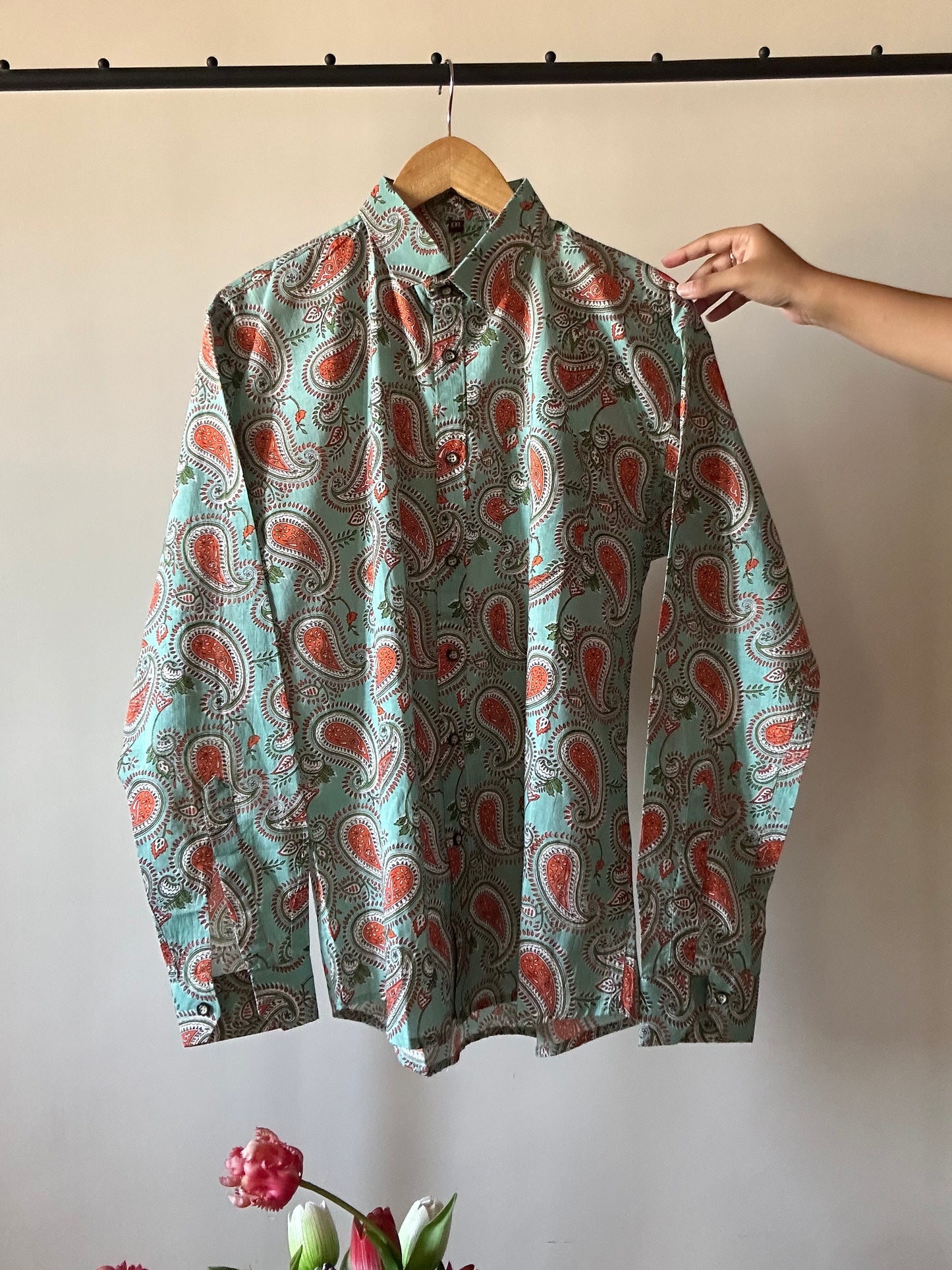 Ethnic Motif Block Print Shirt
