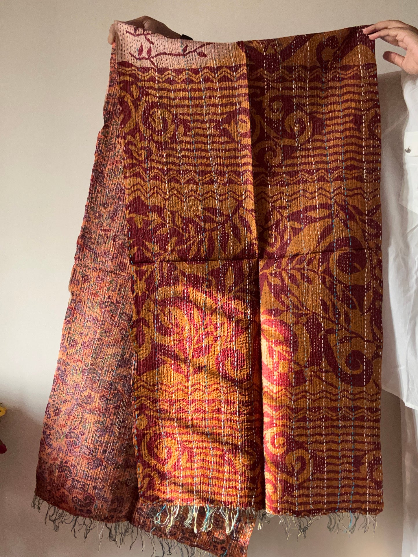 Traditional Motif Multi Print Reversible Stole