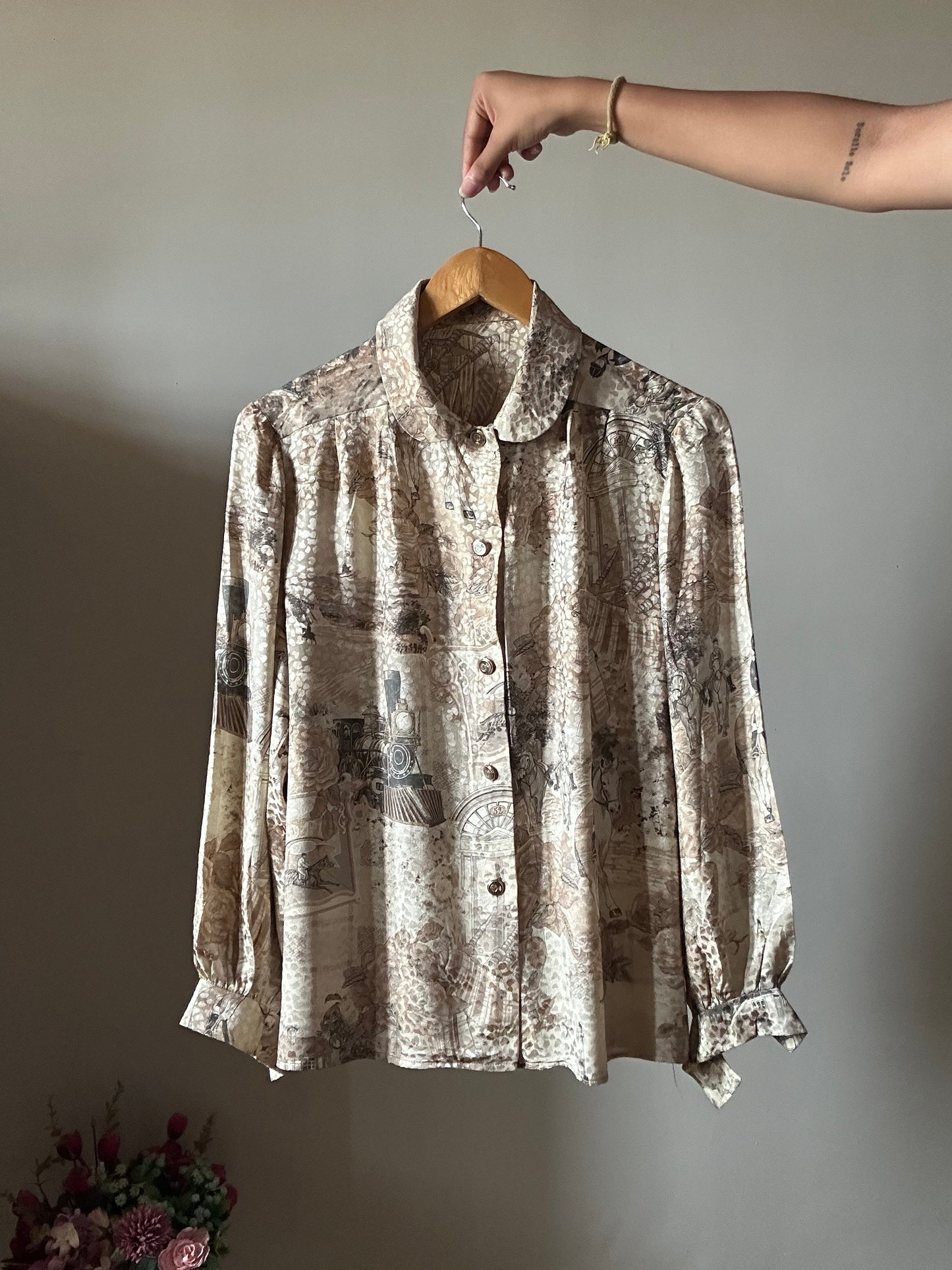 Vintage All Print Textures Shirt