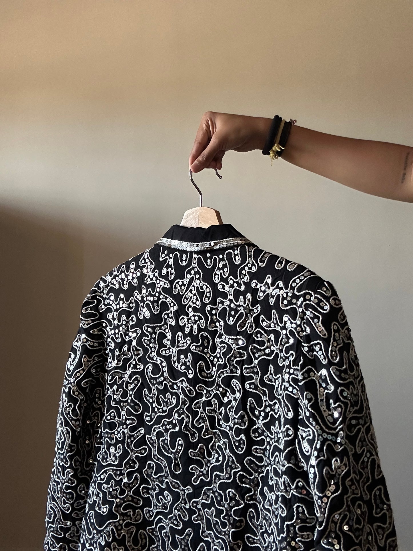 Vintage All Sequins and Embroidered Blazer