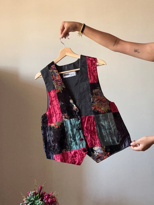 Vintage Susan Miller Patchwork Vest