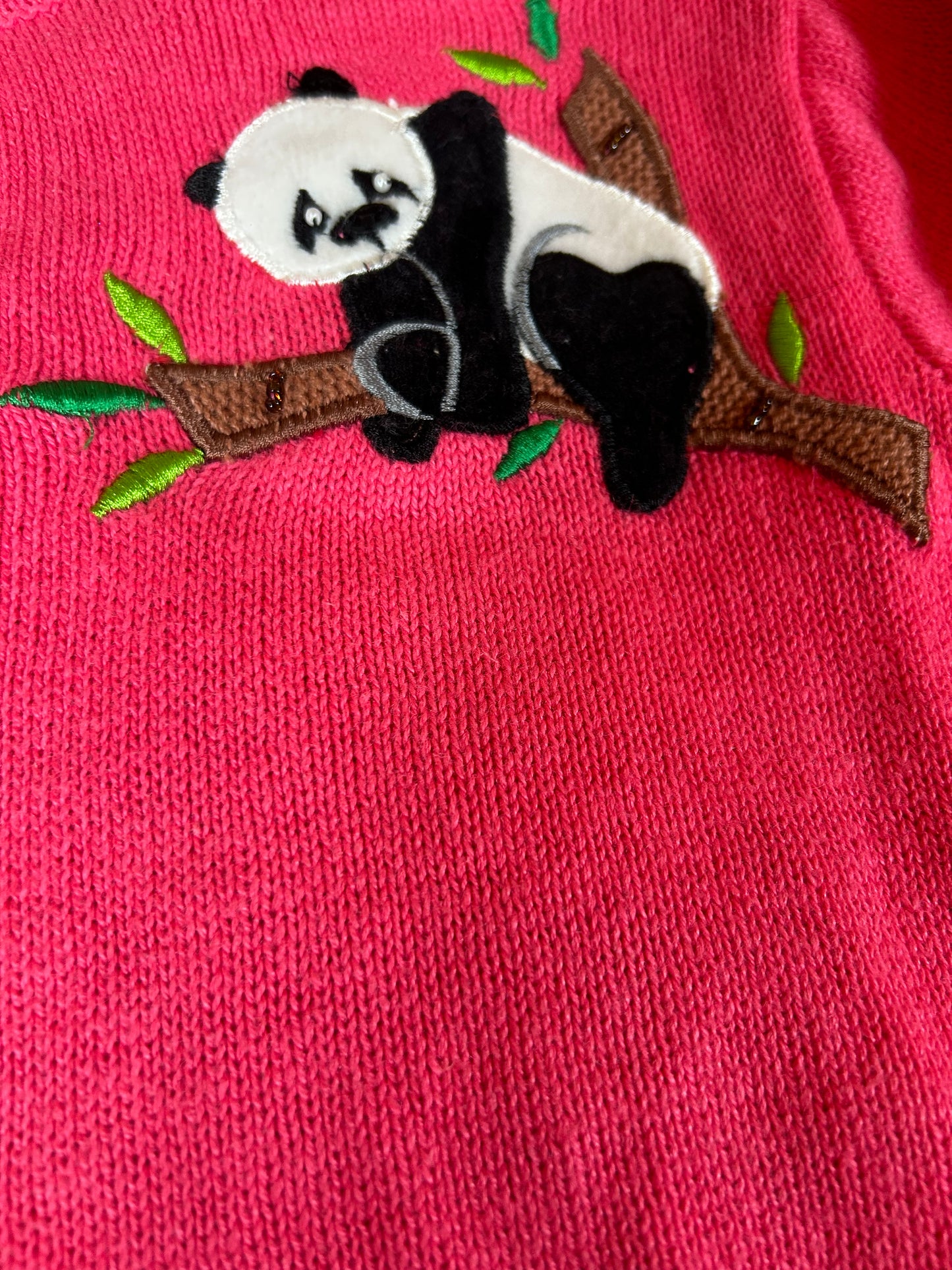 The Quacker Factory Vintage Panda Cardigan