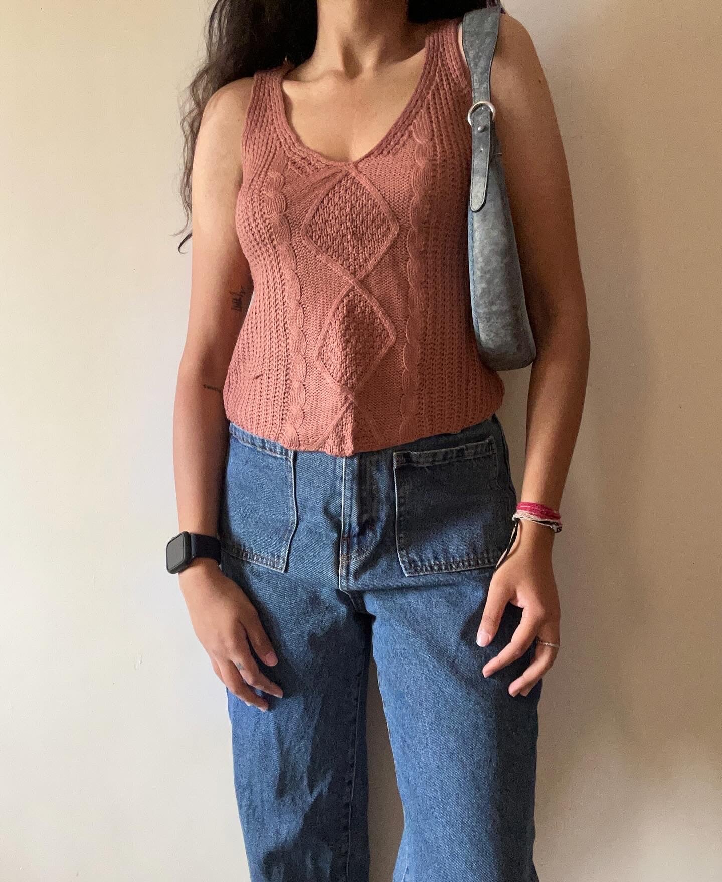 Monocode Crean Beige Mymyt Vintage Knit Top