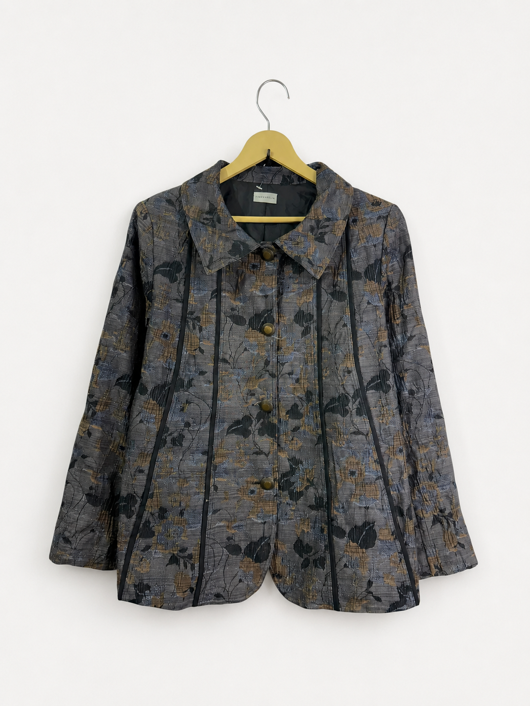 Vintage Botanical Jacquard Statement Jacket
