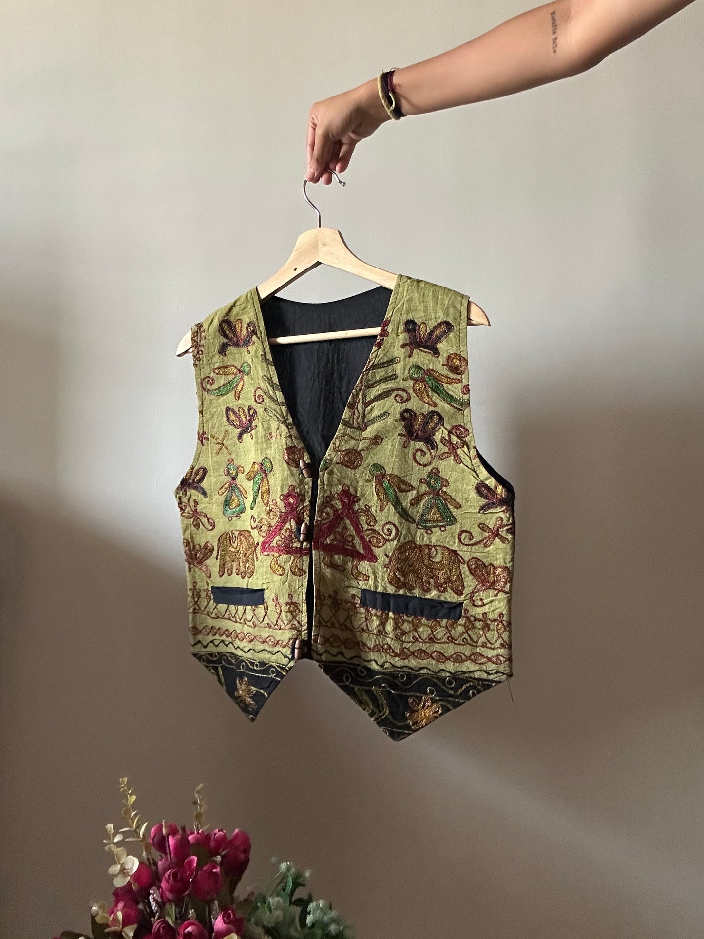 Vintage Traditional Embroidered Vest