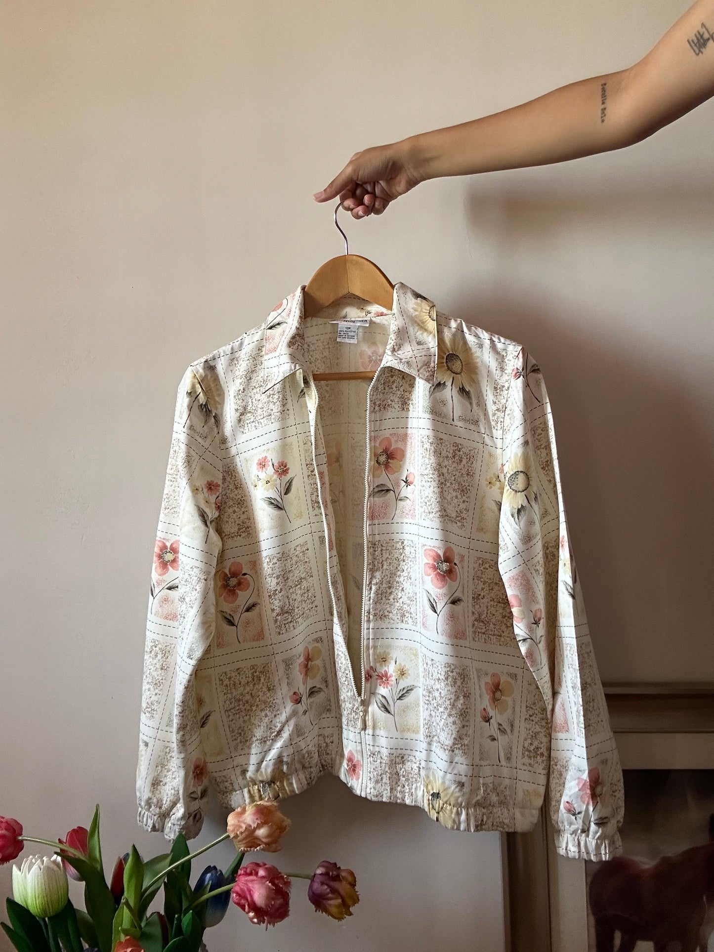 Alfred Dunner Vintage Zipper Opening Shirt