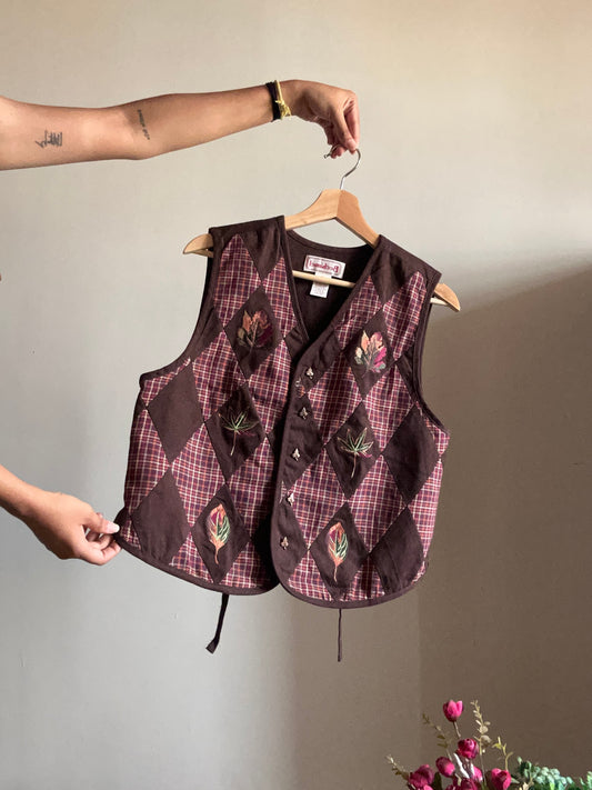 Bechamel Vintage 90s Embroidered Vest