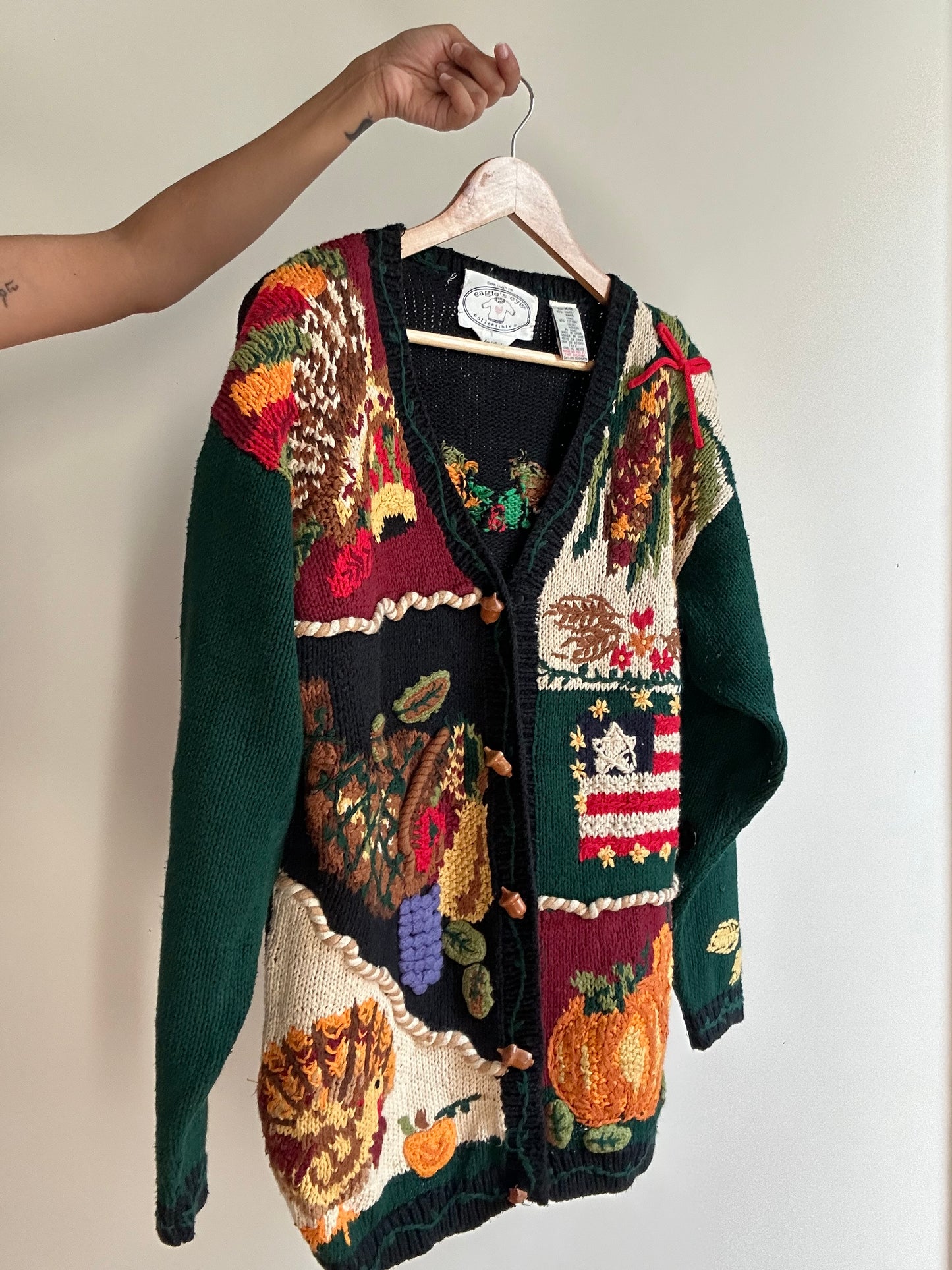 Eagle’s Eye Vintage Hand Knit Cardigan