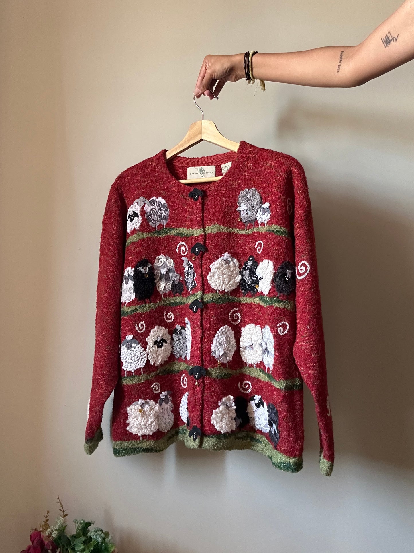 Vintage Design Options By Philip & Jane Gordon All Embroidered Cardigan