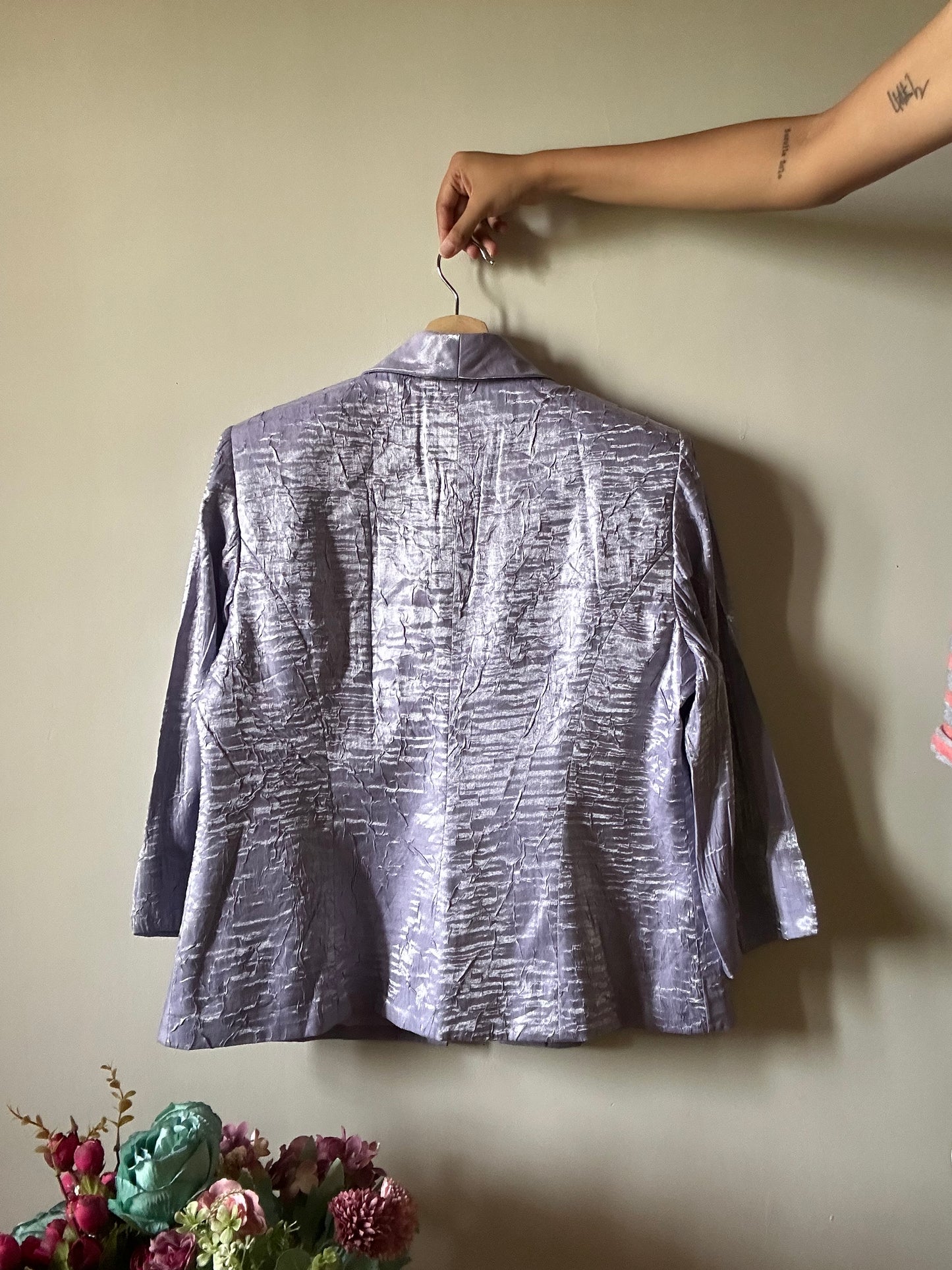 Alex Vintage Crinkled Blazer