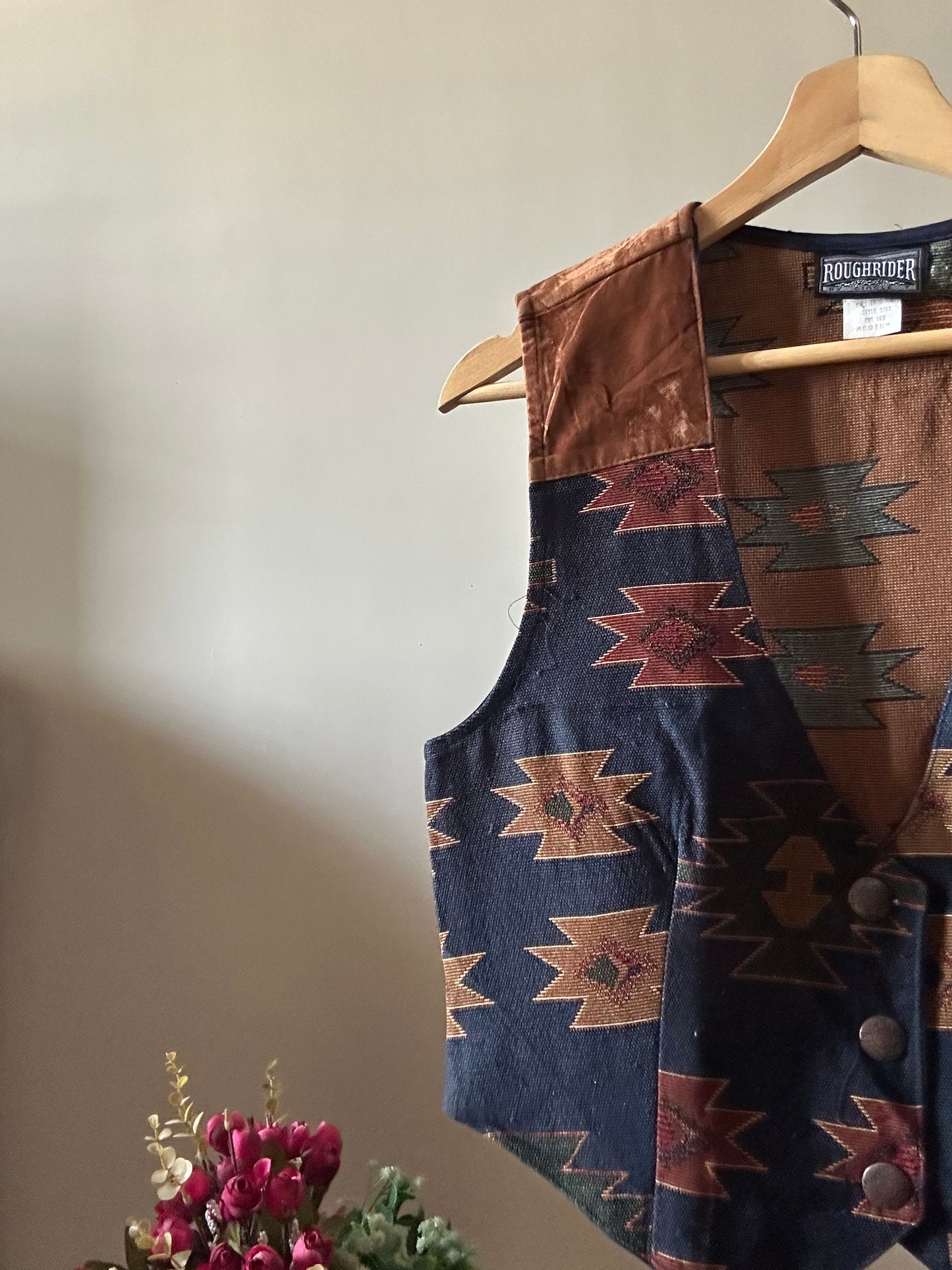 Roughrider Vintage All Weaved Fabric Vest