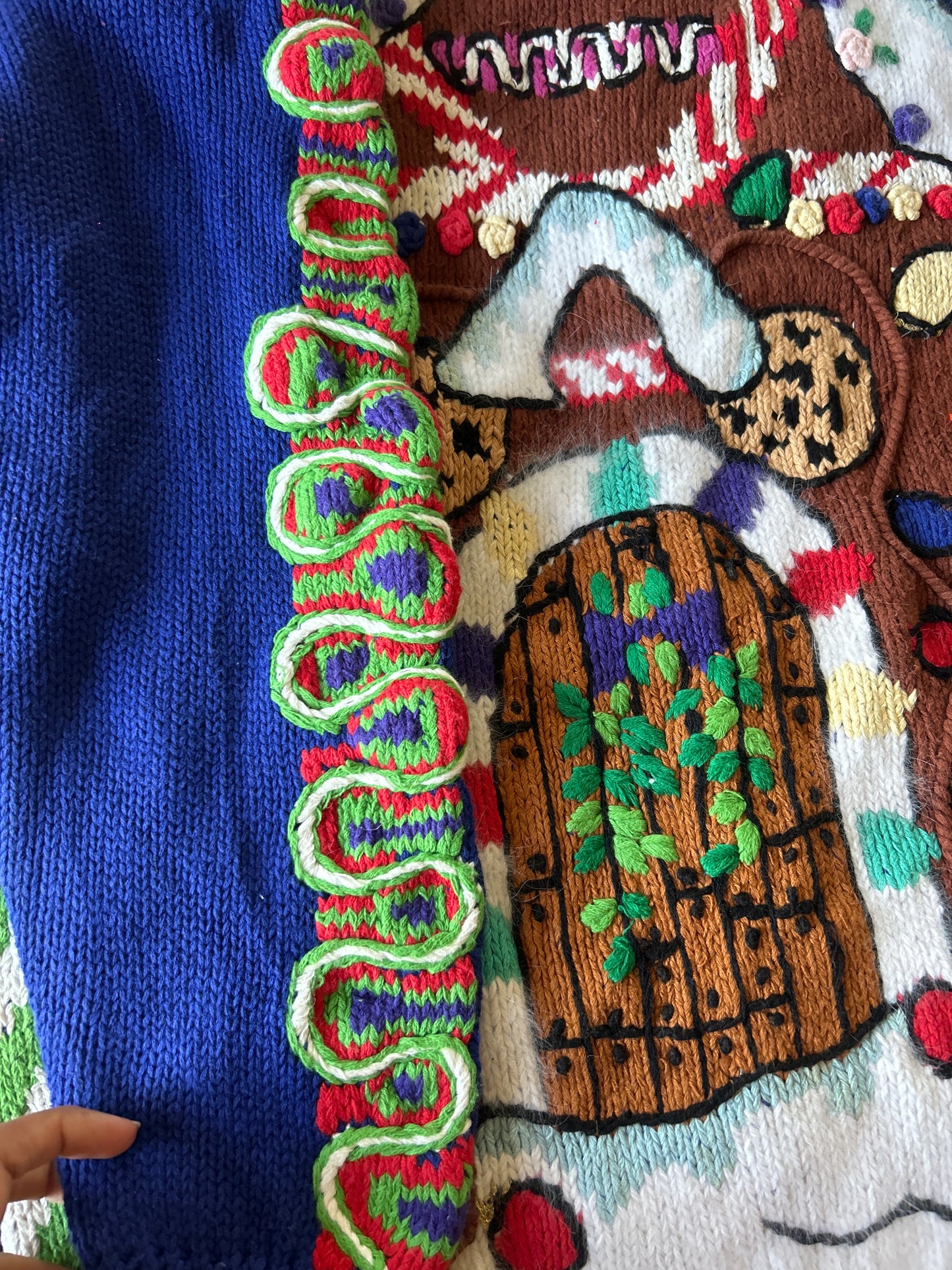 Vintage Just Better Sweater All Embroidered Merry Christmas Sweater