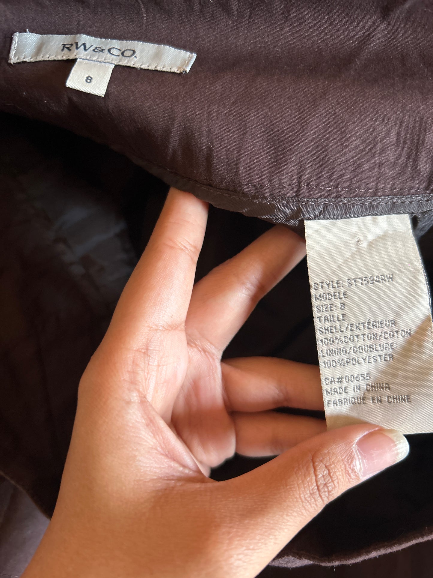 RW&CO. Vintage Embroidered Skirt With Side Zipper