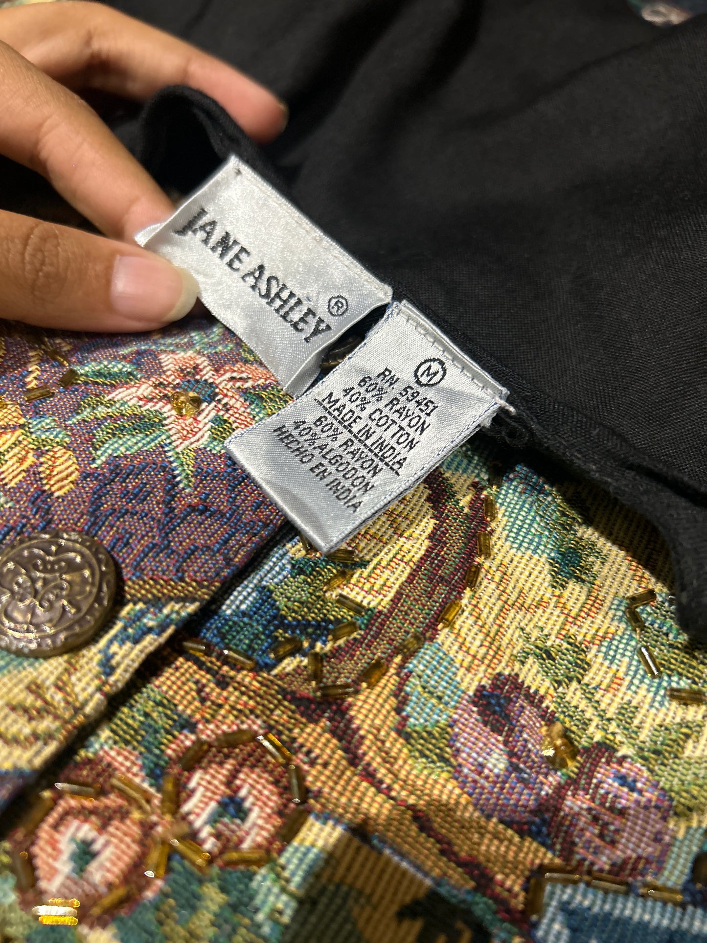 Jane Ashley Vintage Beaded Vest
