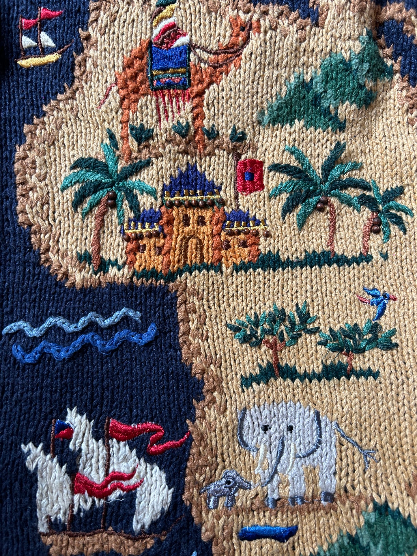 Marisa Christina Vintage All Hand Knit Cardigan