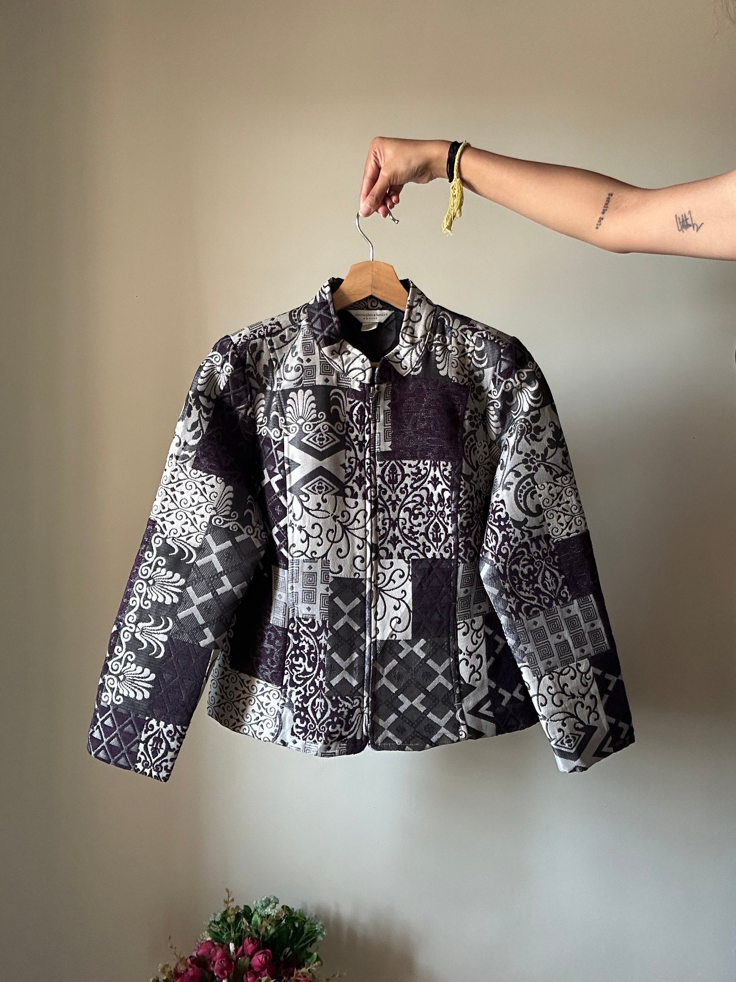 Christopher & Banks Vintage Embroidered Shaket