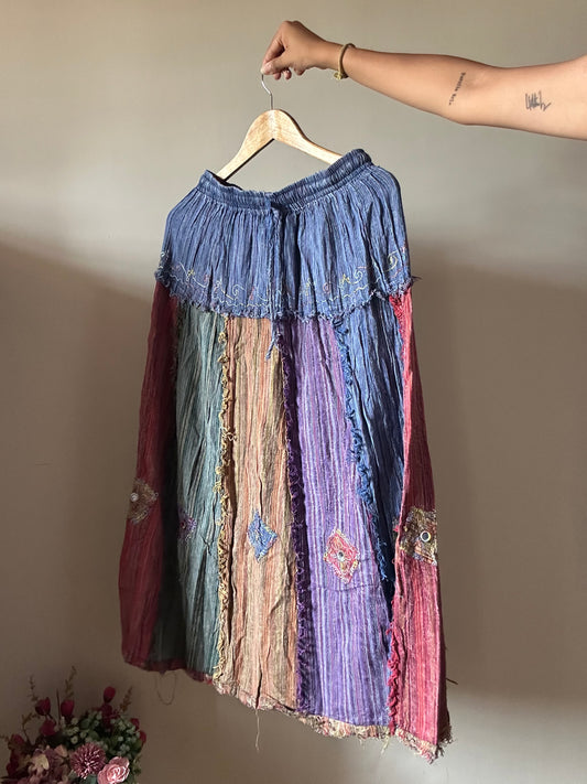 Vintage Gupsy Rose Mirror Skirt