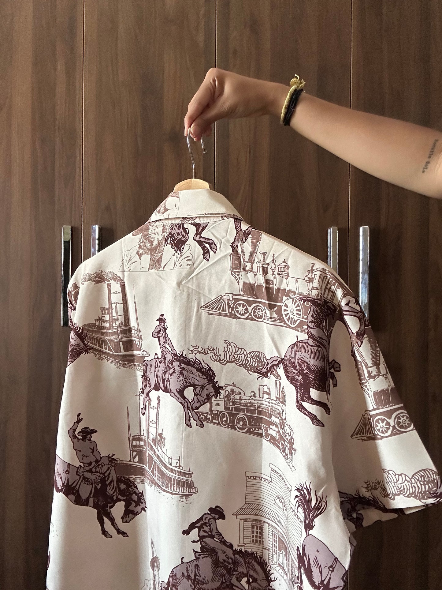 Vintage SHEIN Abstract Print Shirt