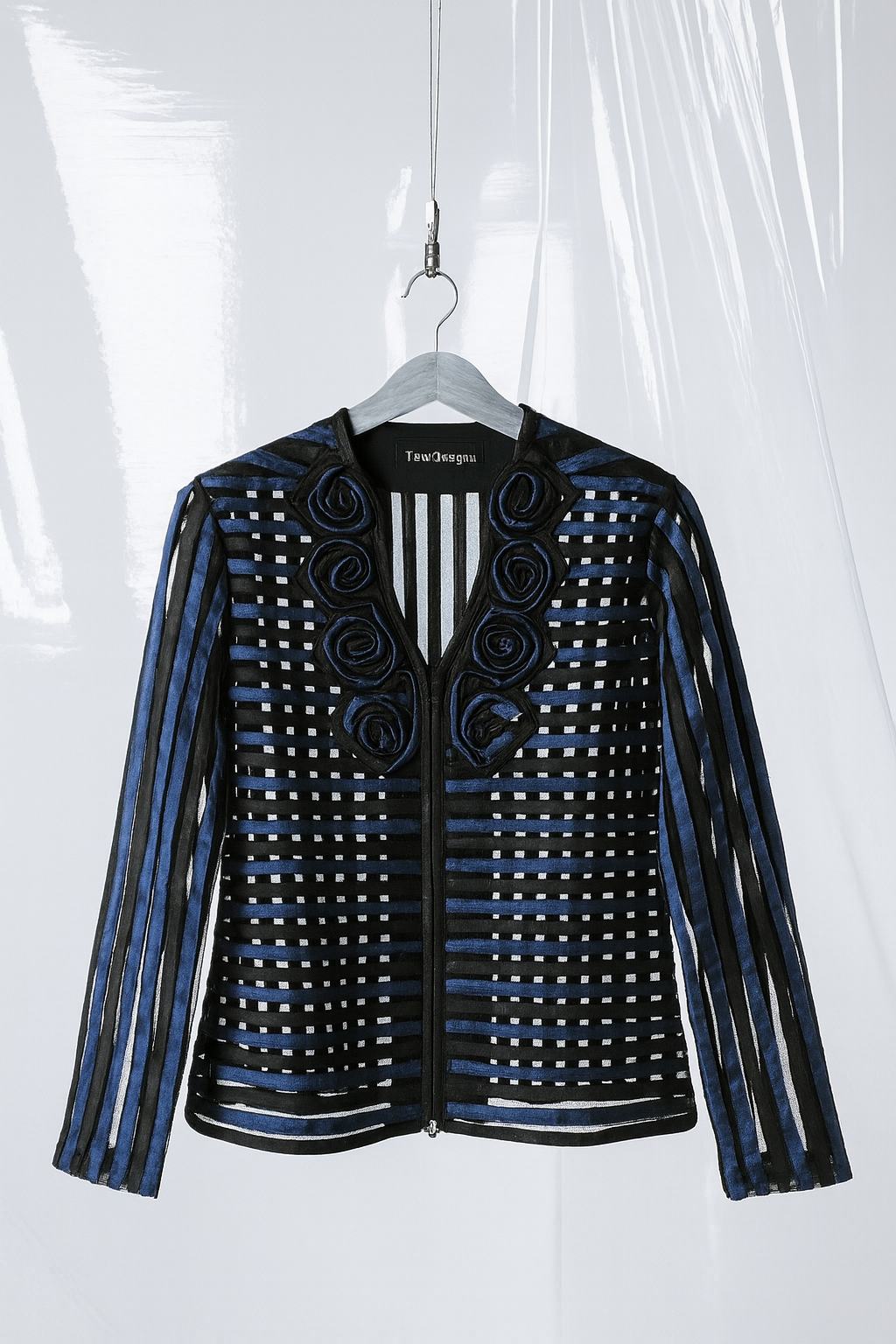 Vintage Sheer Shaket With Roses