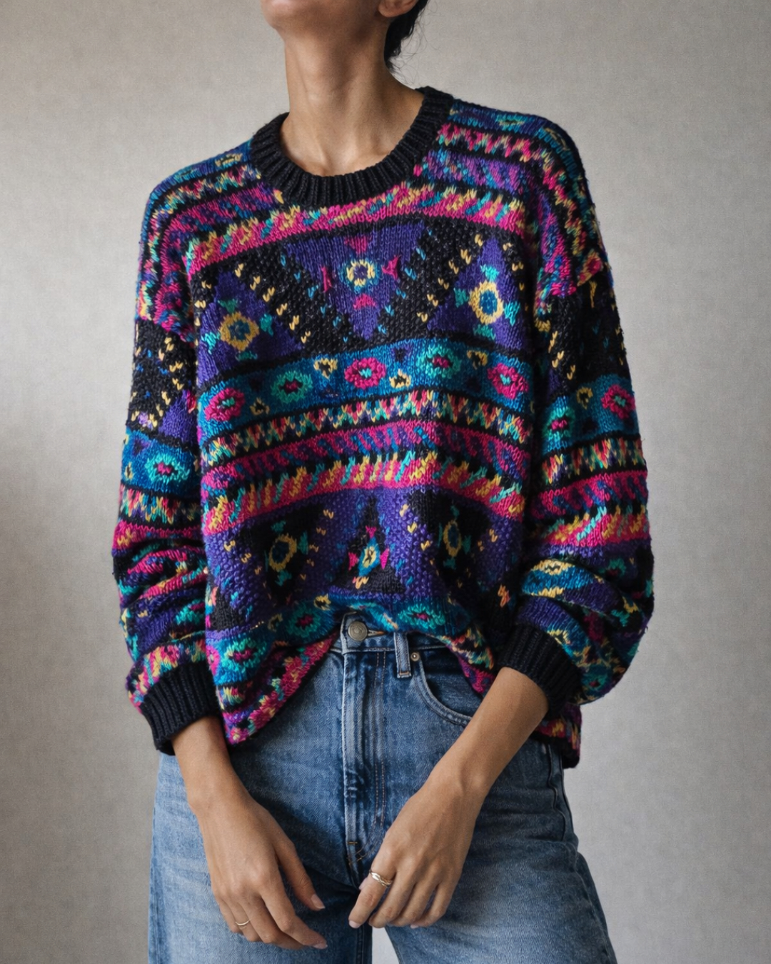 Vintage Northern Isles Hand Knit Pullover