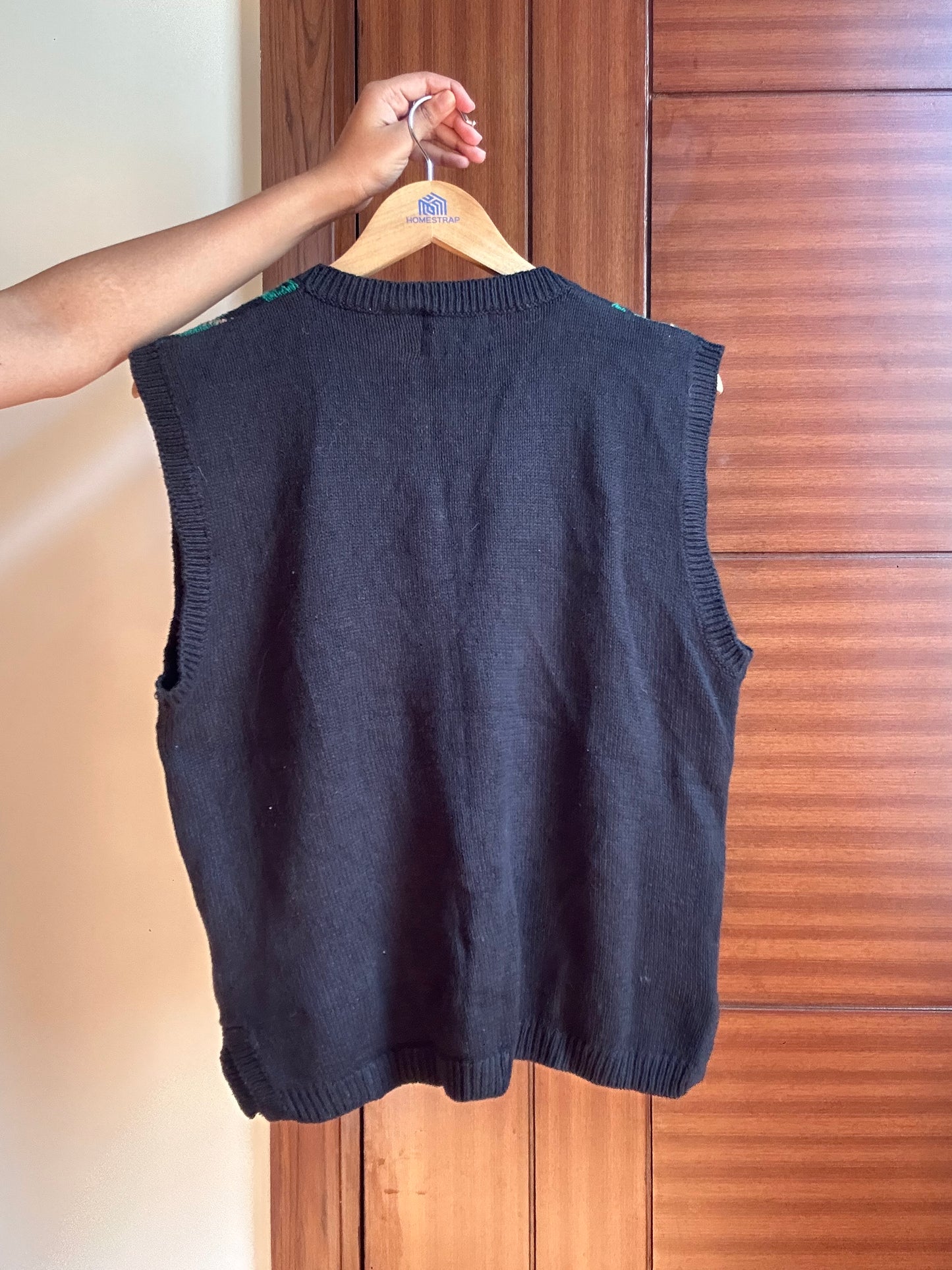 Country Side Classic Vintage Hand Embroidered Knit Vest