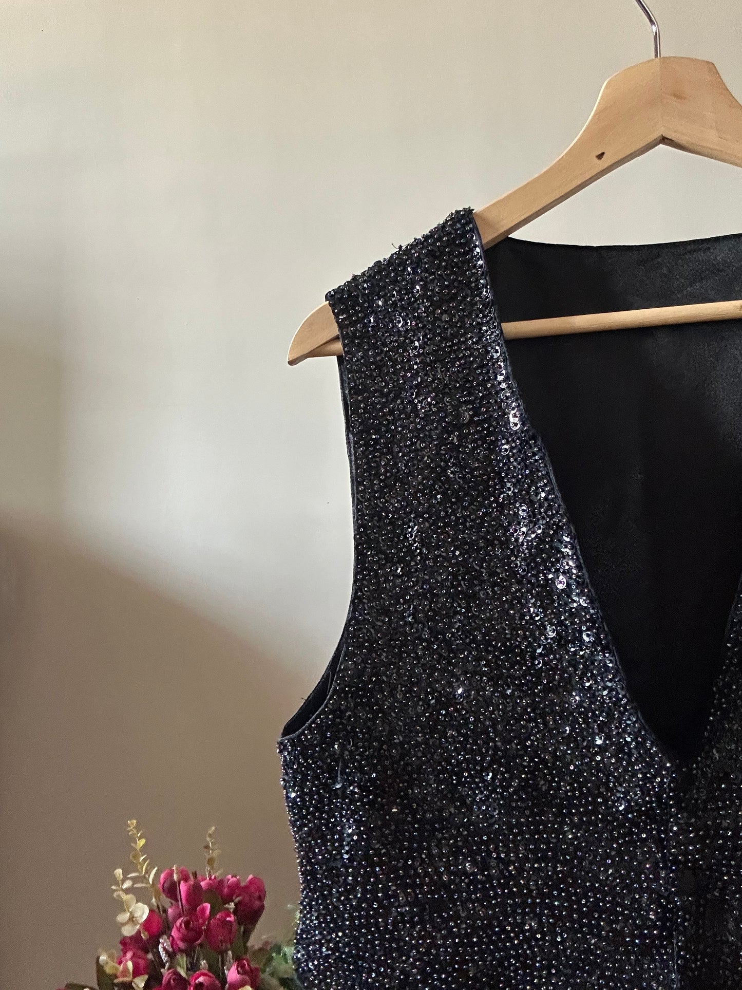 All Beaded and Sequins Vintage Vest